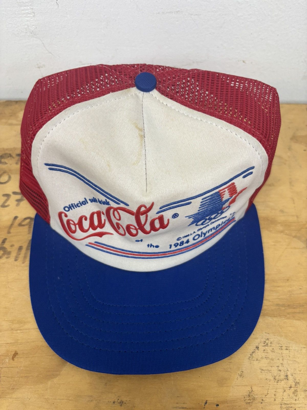 Coca Cola Vintage 1984 Los Angeles Olympics Coca-Cola snapback trucker Size ONE SIZE - 2 Thumbnail