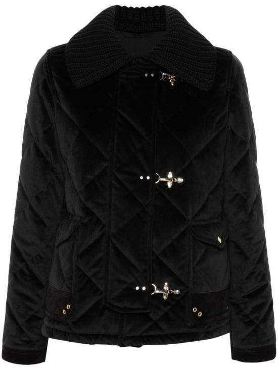 Fay FAY Women Jackets NAW22494360 WFLB999 Black Size M / US 6-8 / IT 42-44 - 1 Thumbnail