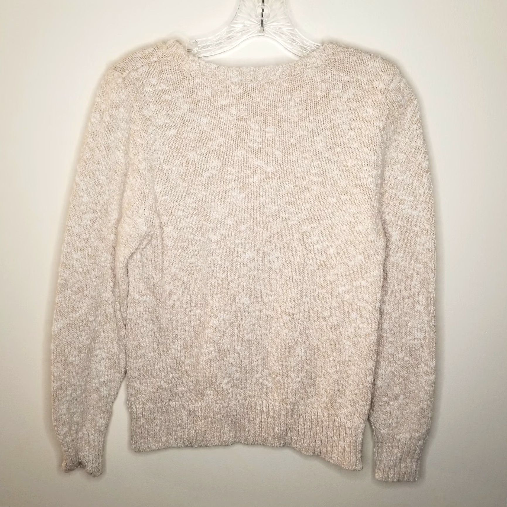 Vintage L.L. Bean Women's Beige Pullover Sweater Long Sleeve Size S Size S / US 4 / IT 40 - 4 Thumbnail