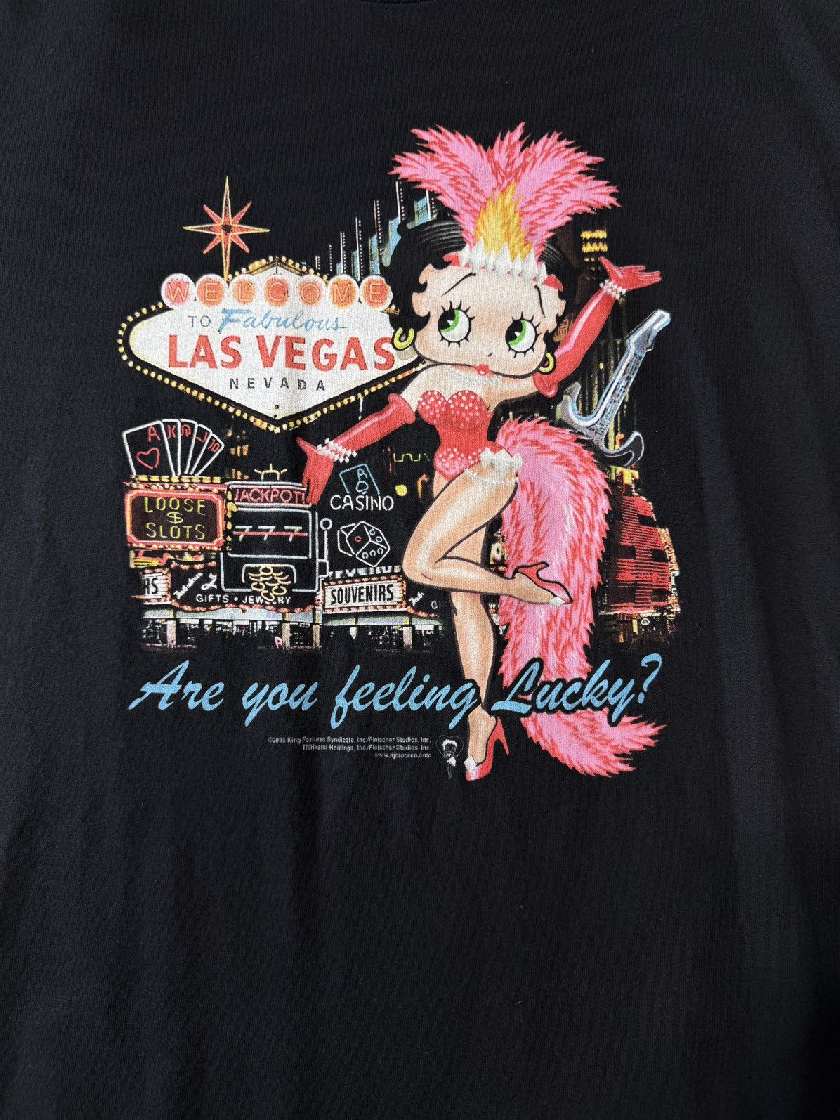 Other Vintage Y2K 2005 Betty Boop Casino T-Shirt Size US XL / EU 56 / 4 - 2 Thumbnail