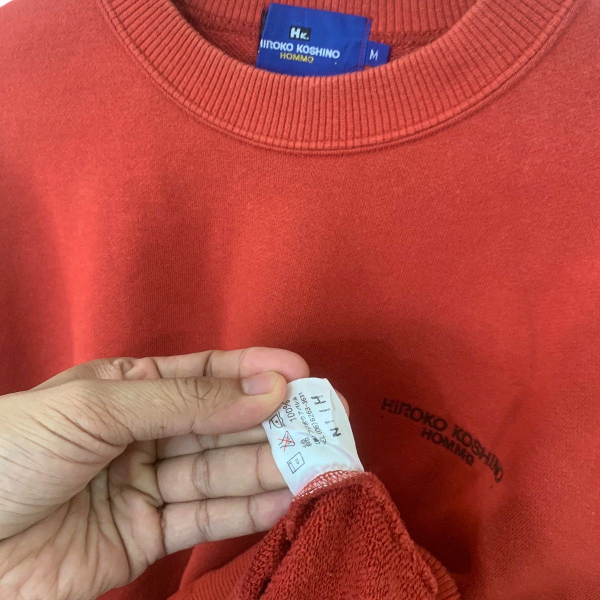 Hiroko Koshino Homme × Vintage Vintage Hiroko Koshino Sweatshirt Made In Japan Medium Size US M / EU 48-50 / 2 - 5 Thumbnail