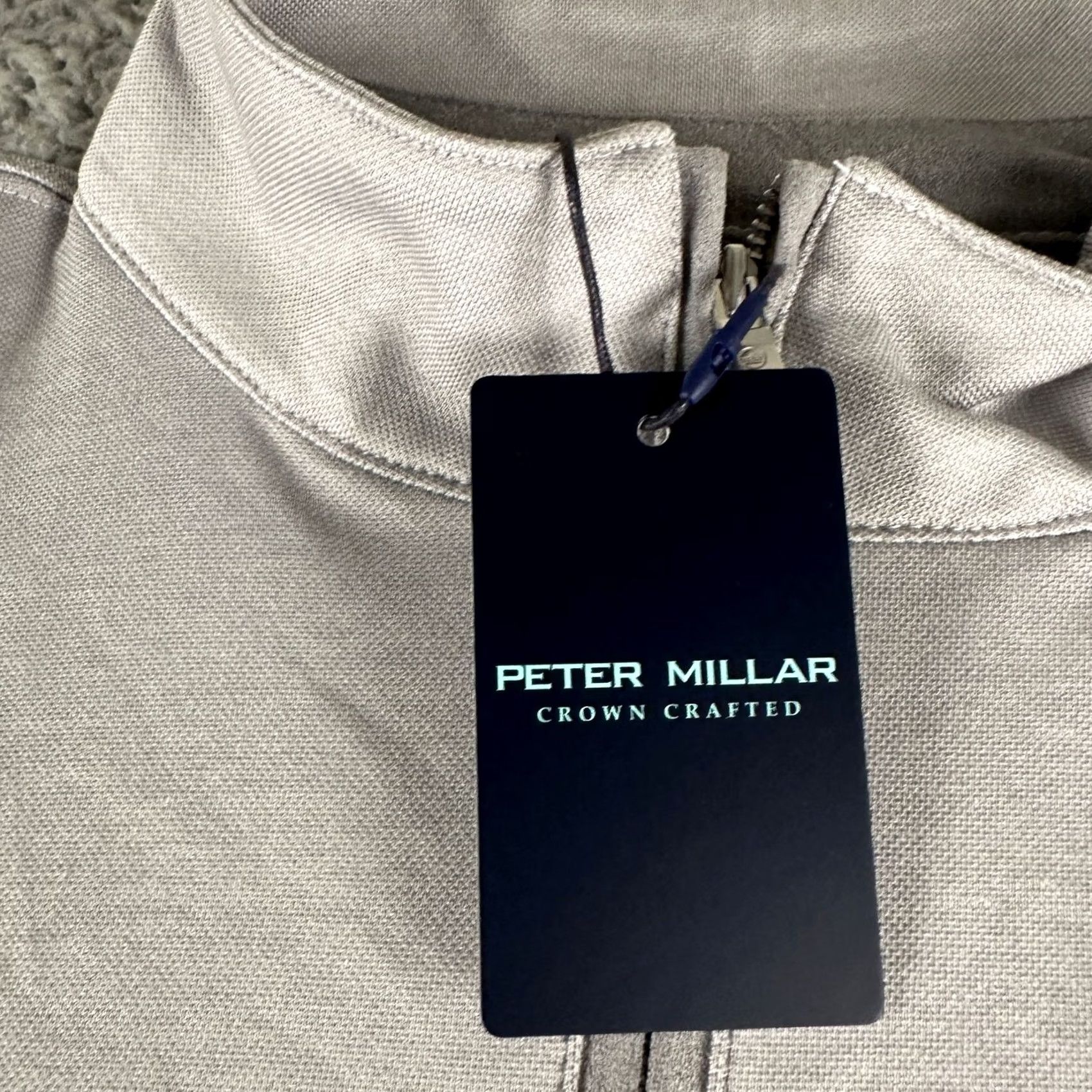 Peter Millar Peter Millar Crown Crafted Pullover Mens M Quarter Zip Light Gray Golf NWT Size US M / EU 48-50 / 2 - 4 Thumbnail