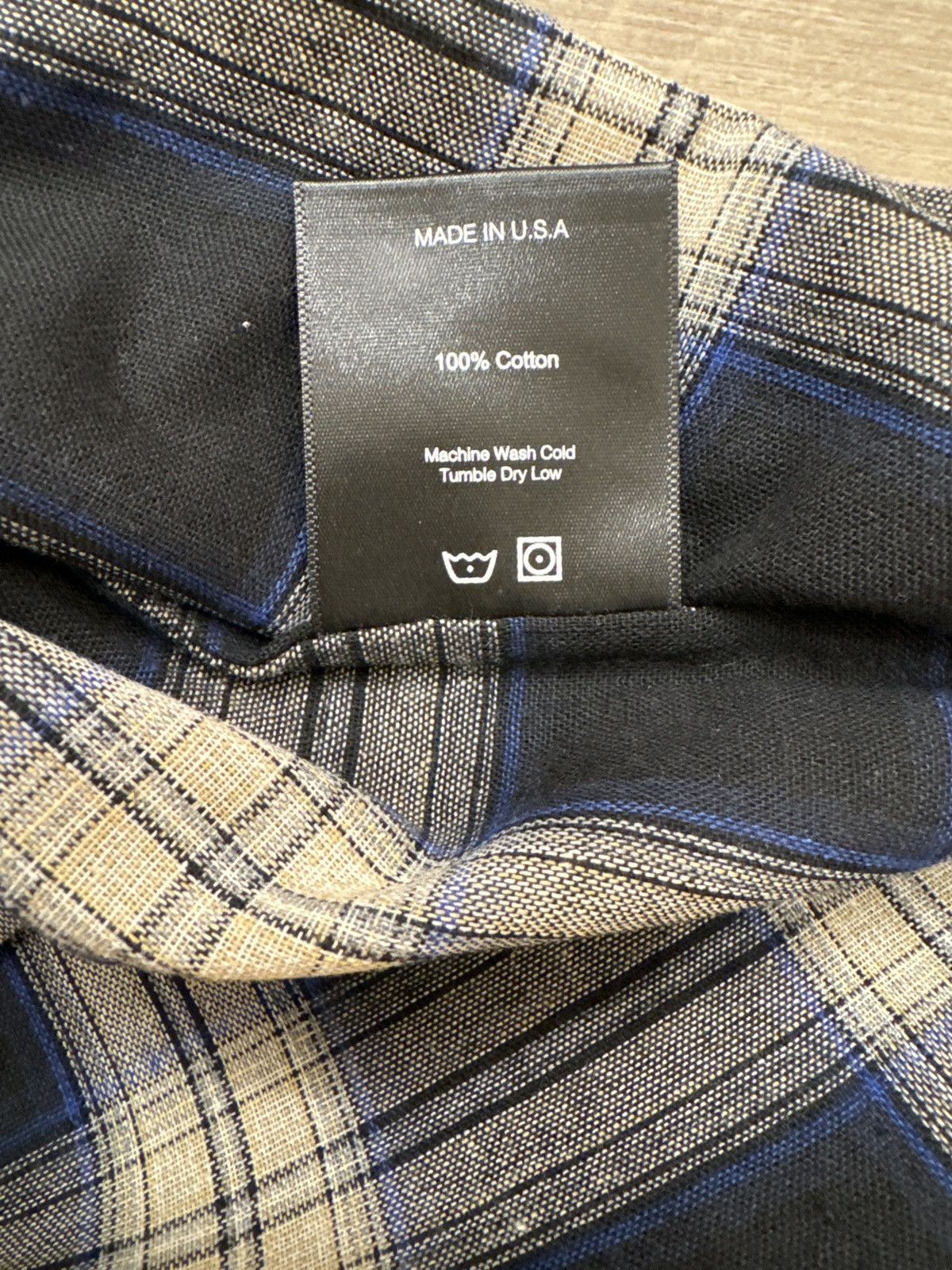 Rhude Rhude Plaid Flannel Long Sleeve Shirt - Size S Size US S / EU 44-46 / 1 - 4 Thumbnail