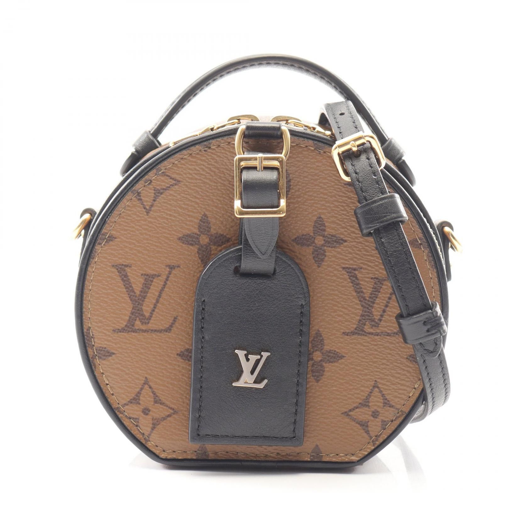 Louis Vuitton Louis Vuitton Louis Vuitton Mini Boite Chapeau Monogram Reverse 2way bag Textile Handbag M68276 DUTY FREE for USA Size ONE SIZE - 1 Thumbnail