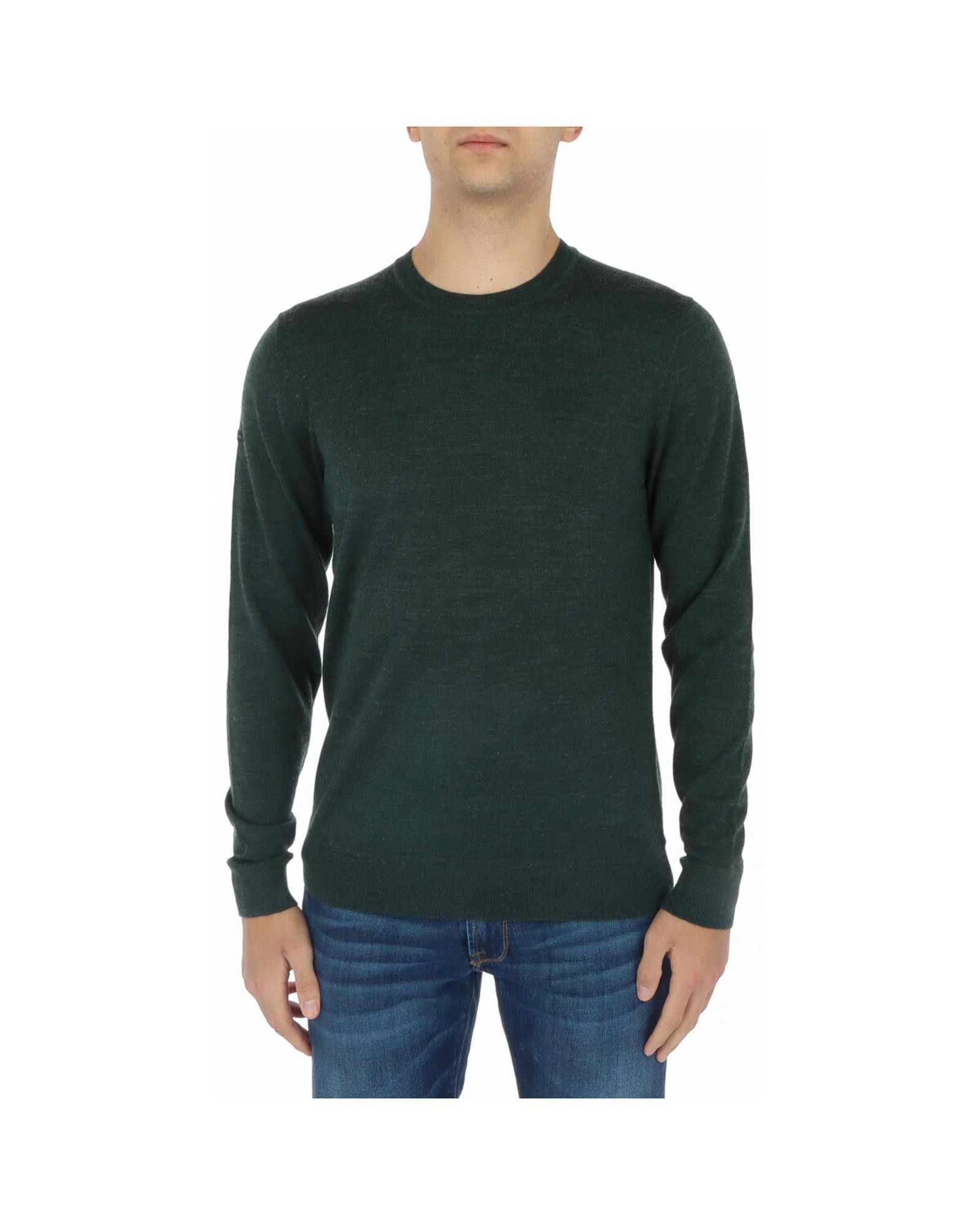 Image of Superdry Waffle Knit Sweater in Green, Men's (Size Small)