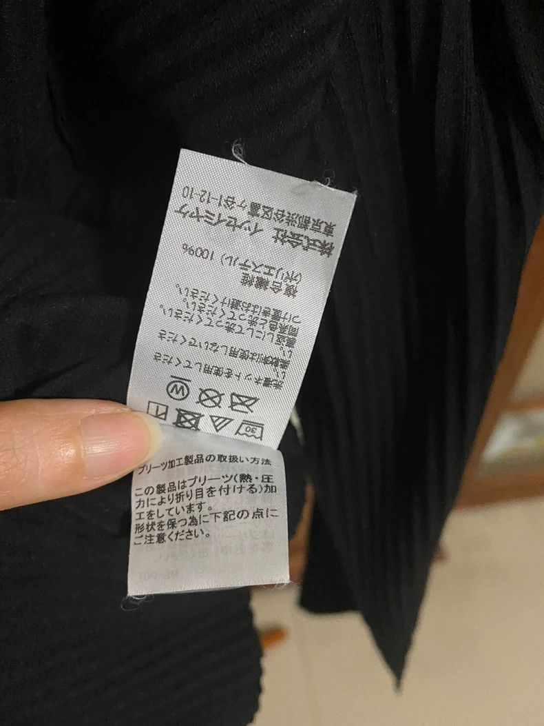 Issey Miyake Issey Miyake size:one size Black pleated long-sleeved shir Size S / US 4 / IT 40 - 4 Thumbnail