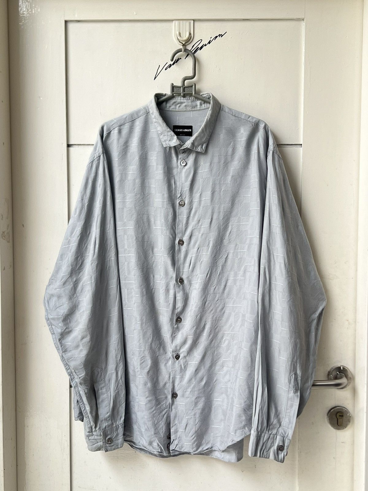 Giorgio Armani GIORGIO ARMANI Grey Shirt Size US L / EU 52-54 / 3 - 1 Thumbnail