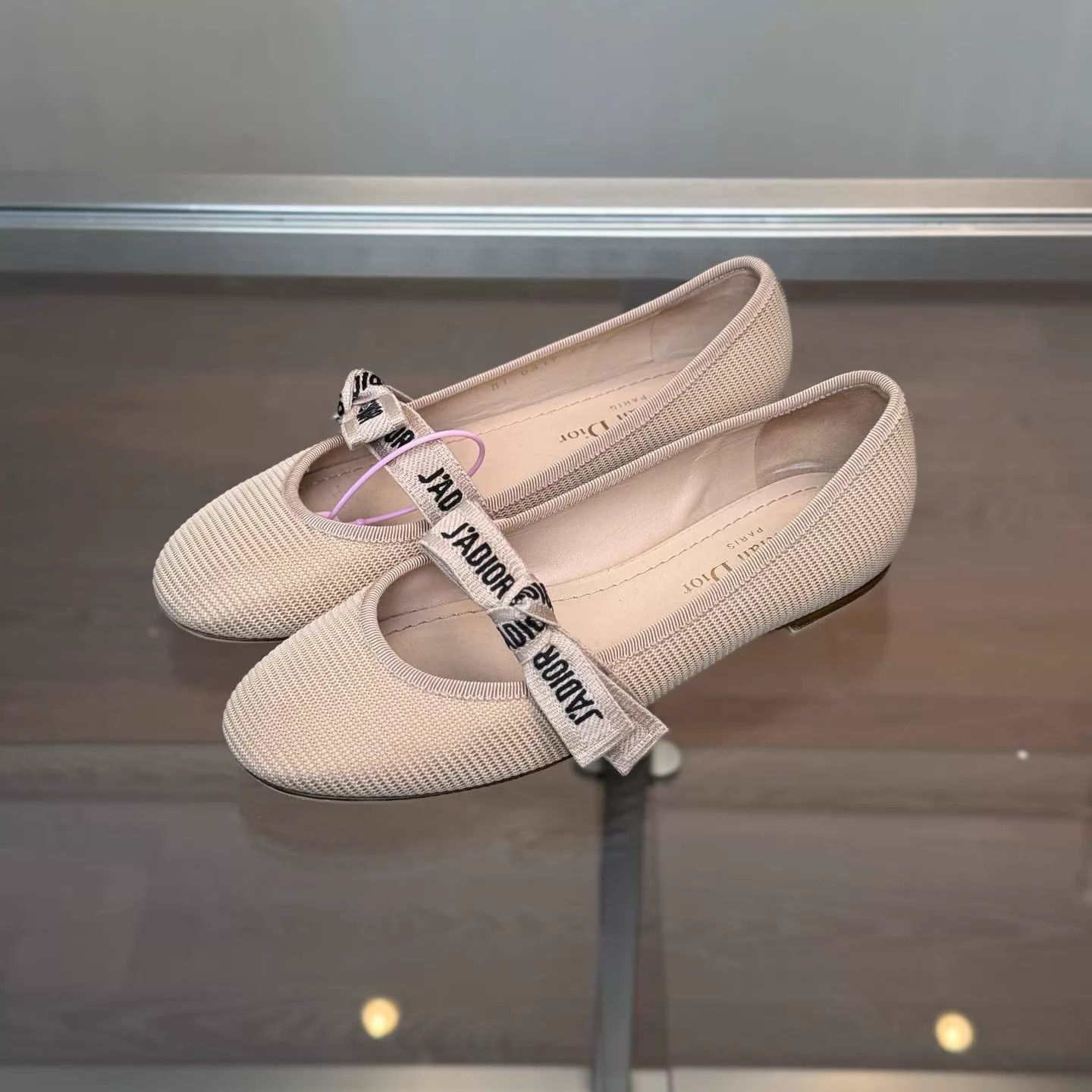 Dior Dior Logo Bow Ballet Flats EU 35.5 Size US 5 / IT 35 - 1 Thumbnail