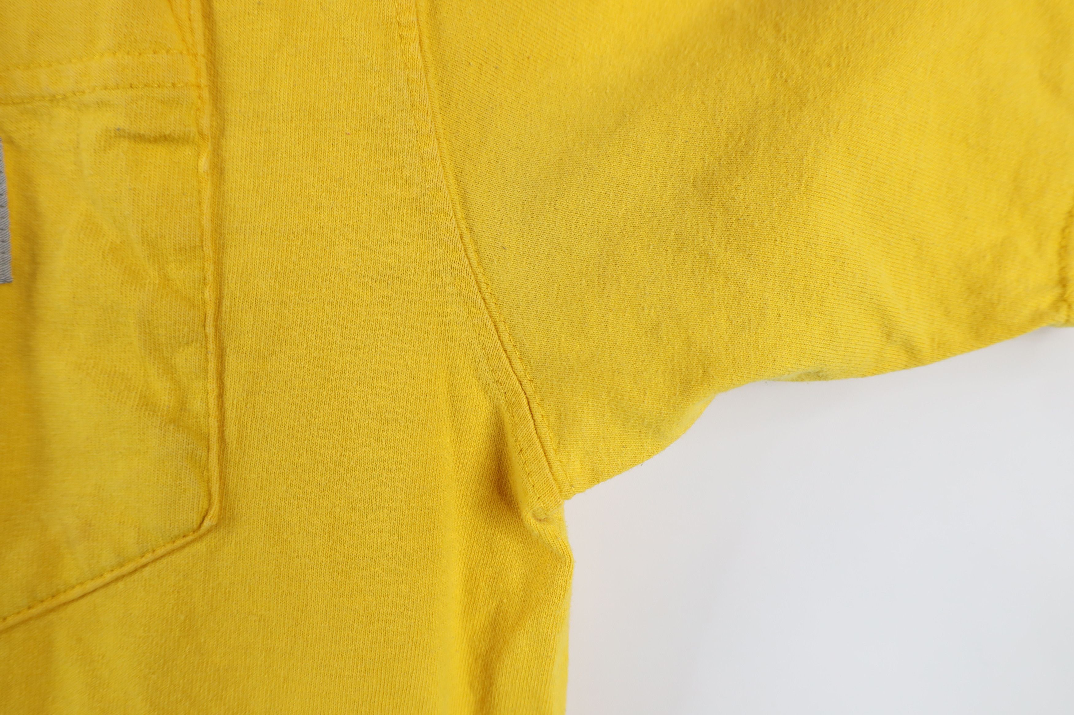 Carhartt Vintage Carhartt Spell Out Henley T-Shirt Cotton Yellow Size US M / EU 48-50 / 2 - 10 Thumbnail