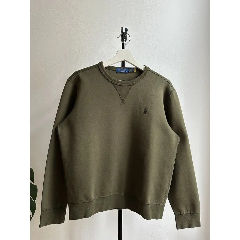Polo Ralph Lauren Vintage Polo Ralph Lauren Olive Crewneck Sweatshirt Small Size US S / EU 44-46 / 1 - 1 Thumbnail