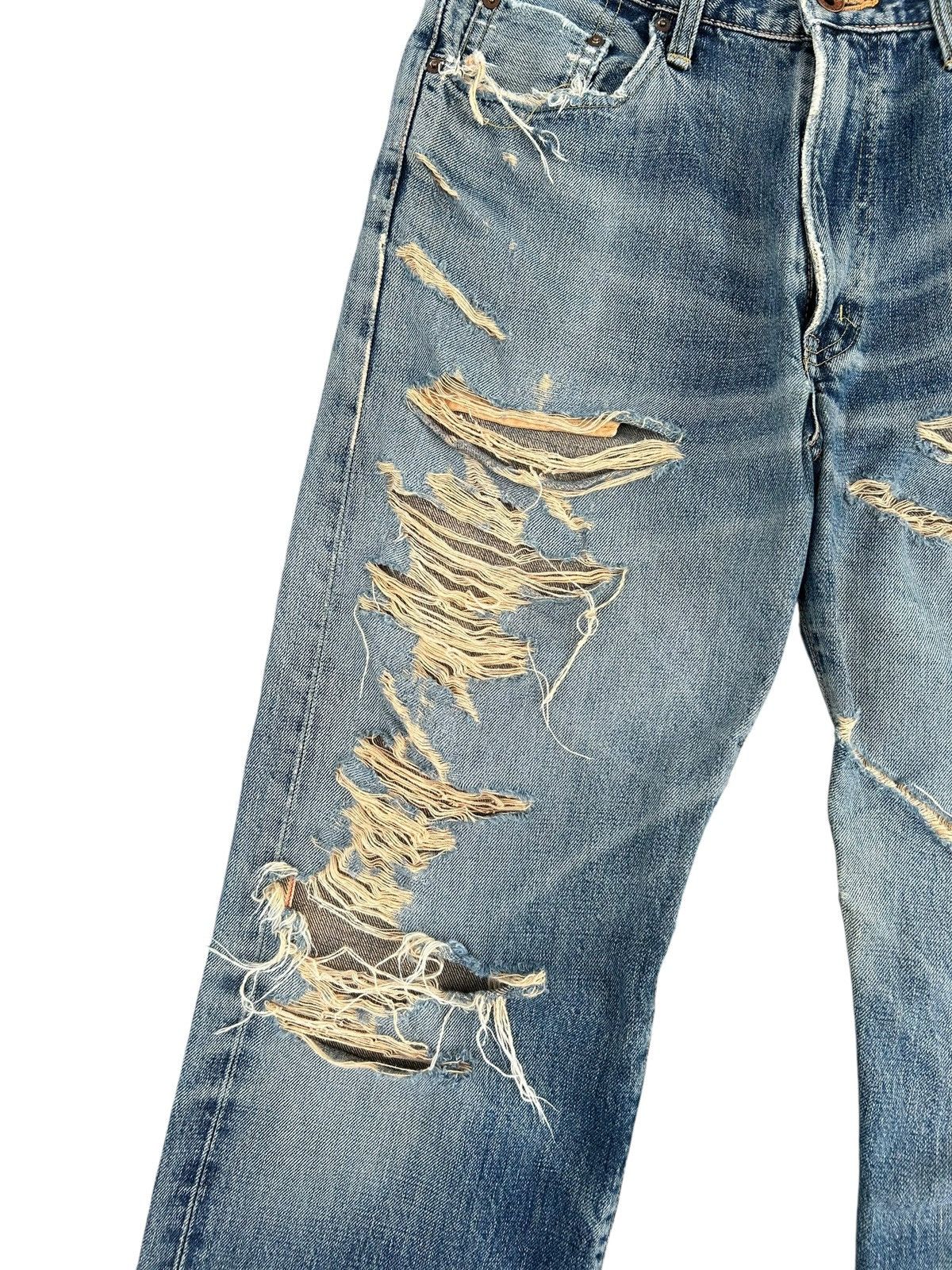Kapital Thrashed Vintage Edwin 505xx Selvedge Denim Jeans Size US 30 / EU 46 - 2 Thumbnail