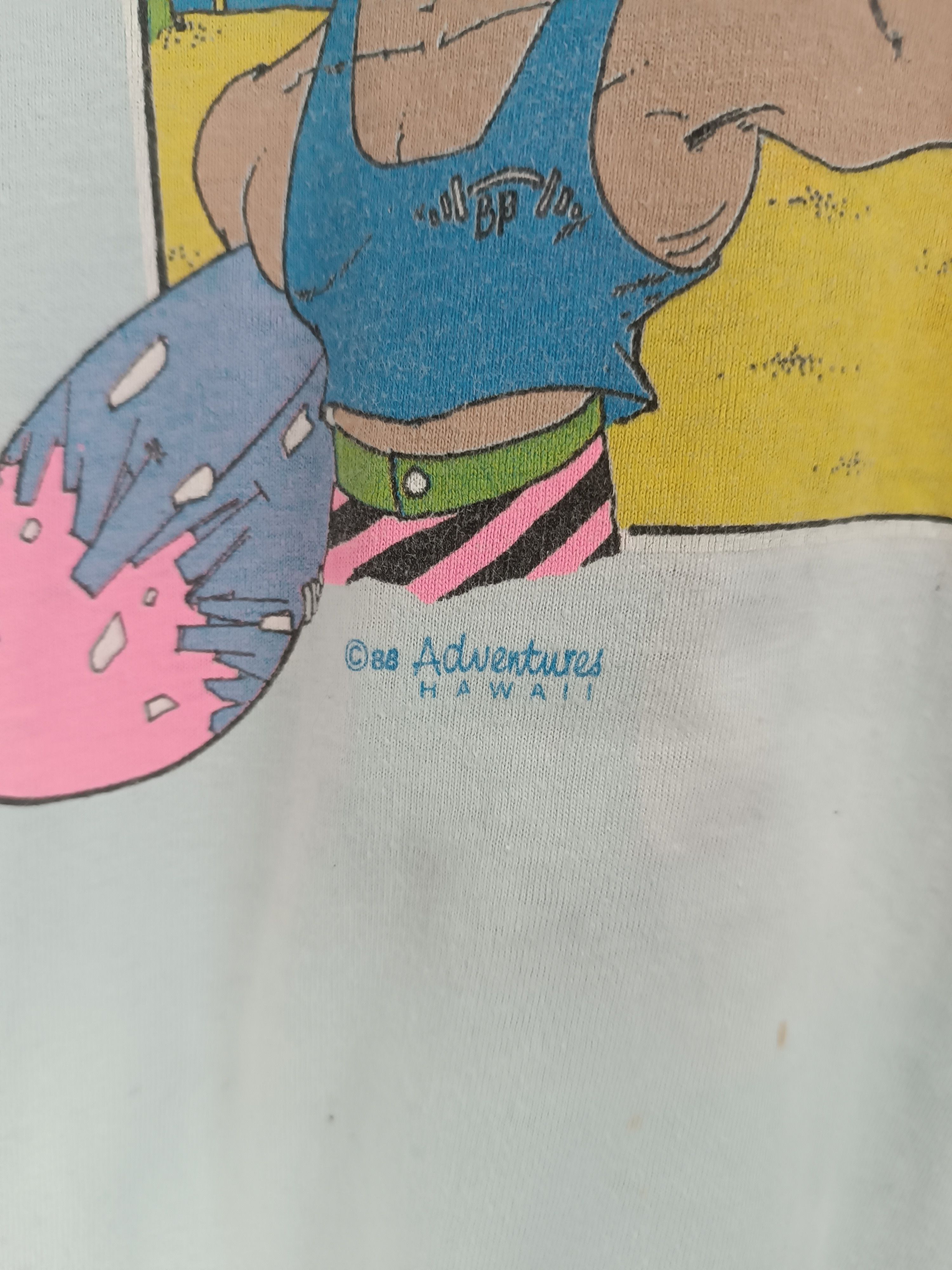 Vintage THRASHED FADED VINTAGE 1988 SANDY BEACH HAWAII RARE SURF Size US L / EU 52-54 / 3 - 18 Thumbnail