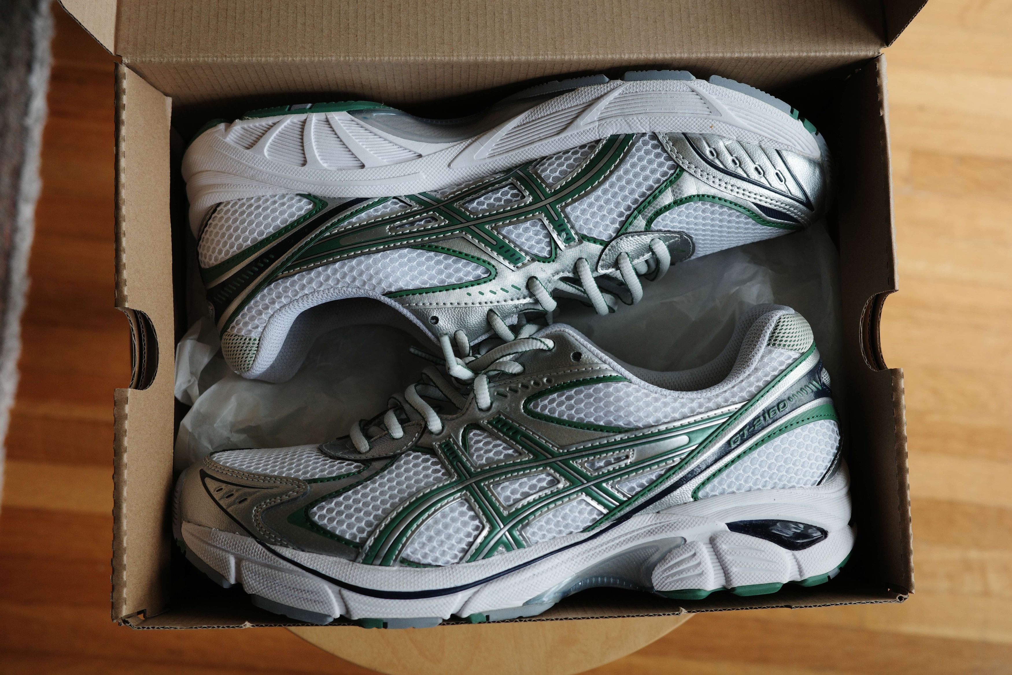 Asics Asics GT-2160 White Shamrock Green Size US 8.5 / EU 41-42 - 5 Thumbnail