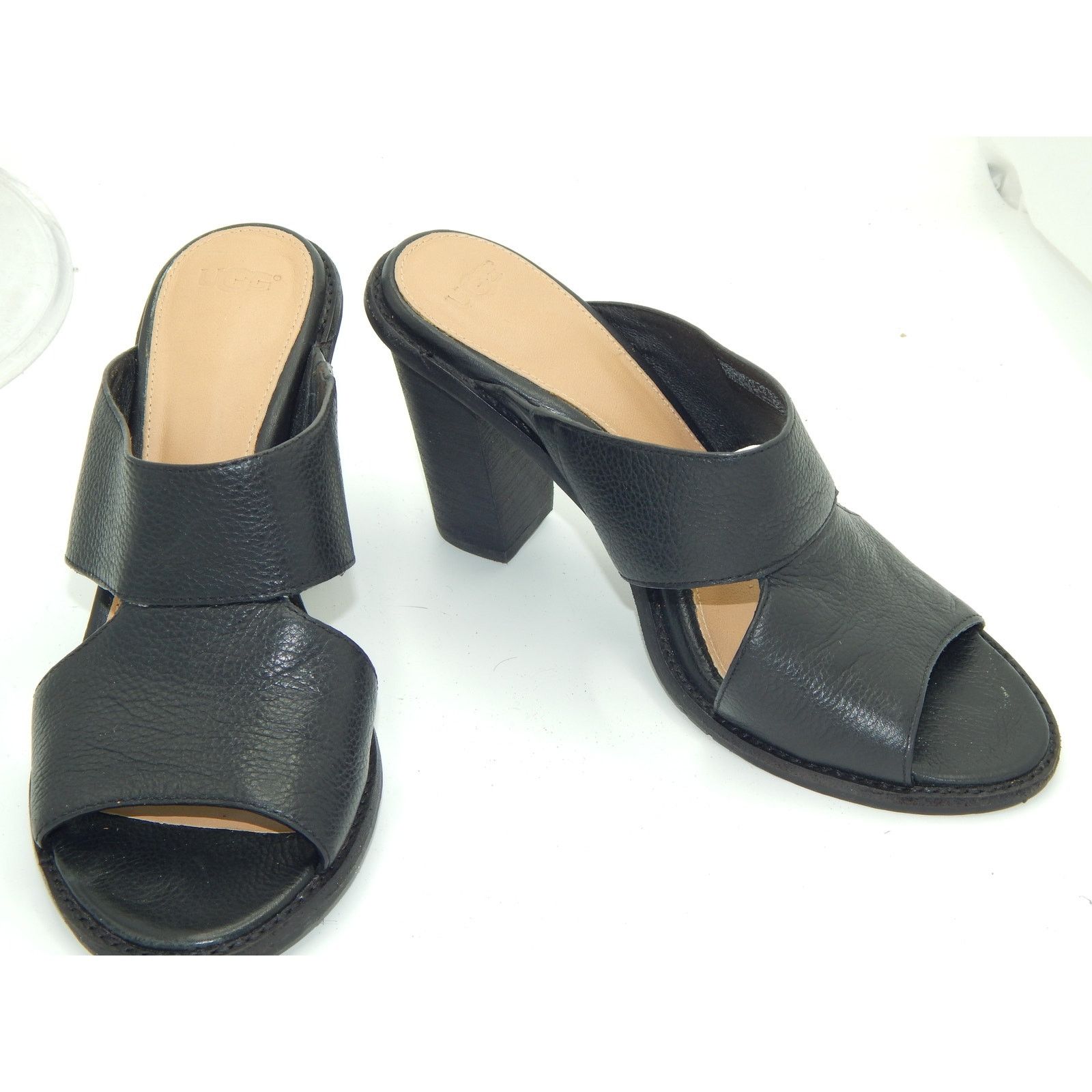 Ugg Ugg Celia Black Leather Slide On Women Size 8 Worn 1 X Size US 8 / IT 38 - 7 Thumbnail