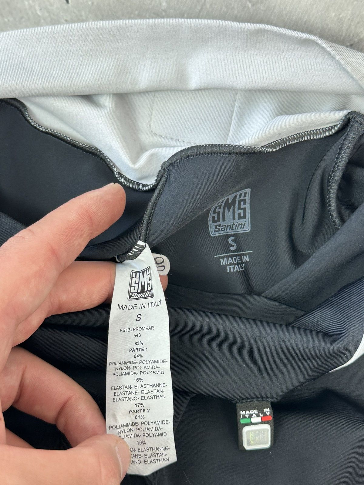 Other SMS Santini Made in Italy Black Cycling Shorts Size 27" / US 4 / IT 40 - 9 Thumbnail
