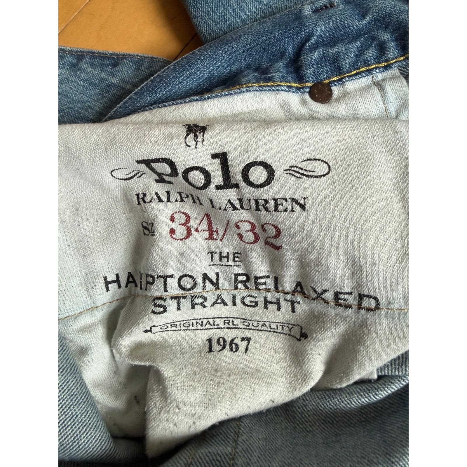 Polo Ralph Lauren Polo Ralph Lauren Hampton Relaxed Straight Jeans - 34/32 Size US 34 / EU 50 - 4 Thumbnail