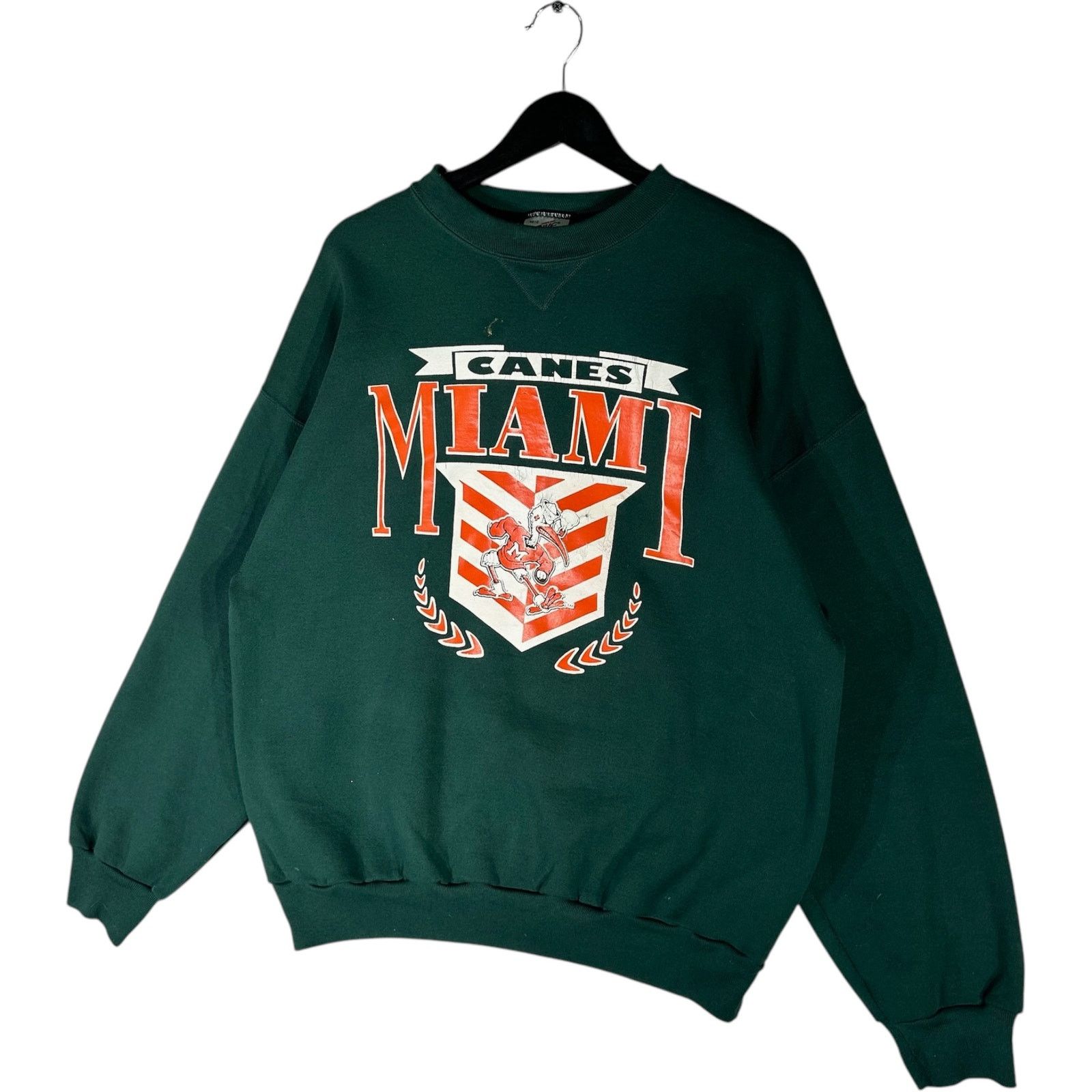 Vintage Vintage University of Miami Hurricanes Spellout Crewneck Size US XXL / EU 58 / 5 - 4 Thumbnail