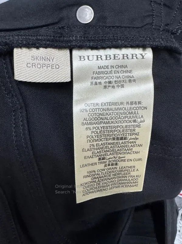 Burberry Burberry Black Cotton Women's Jeans. Size 23" - 5 Thumbnail