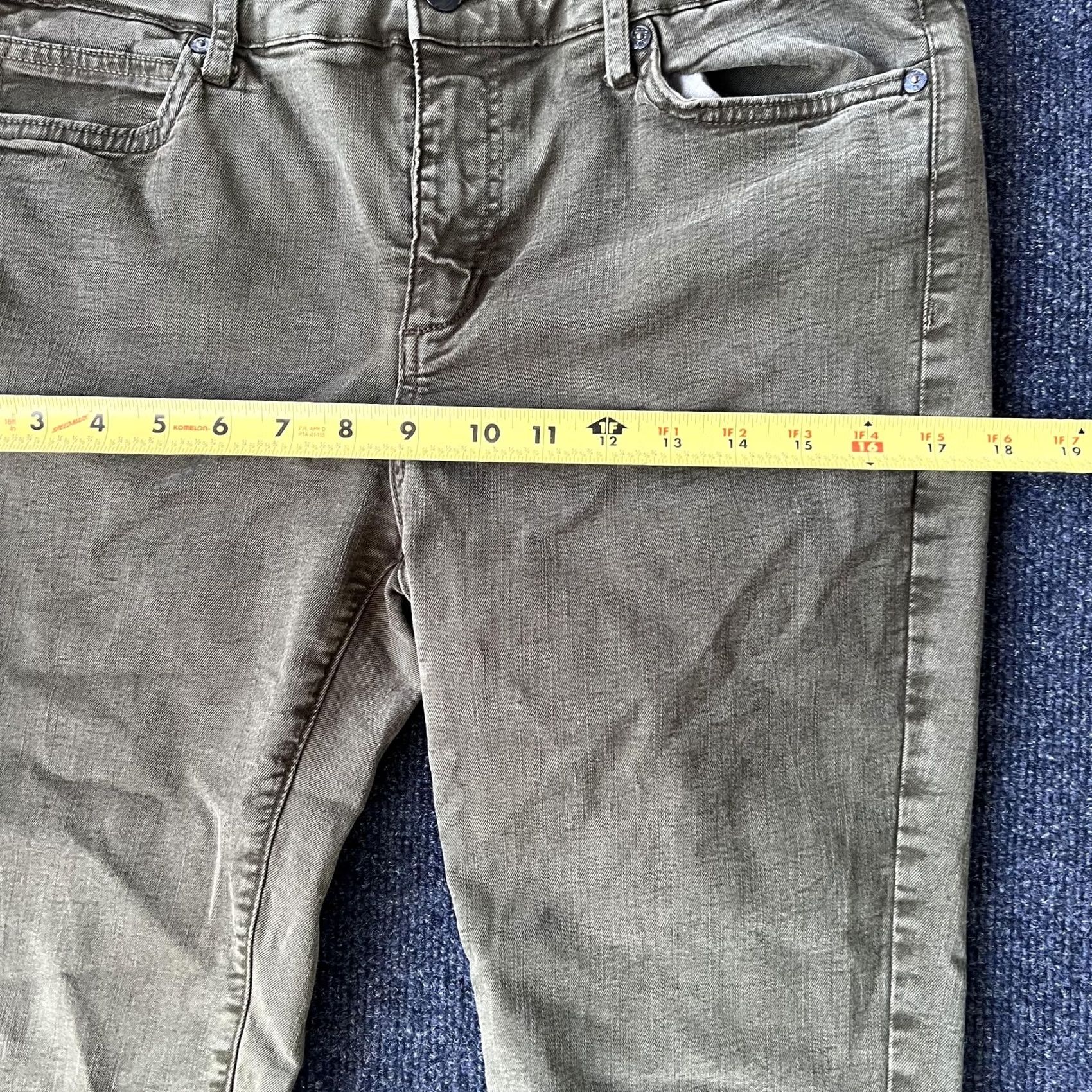 Vintage Joe's Jeans Womens Jeans Skinny Midrise Olive Green 31 Five Pocket Stretch Denim Pants Size 24" / US 00 / IT 34 - 6 Thumbnail