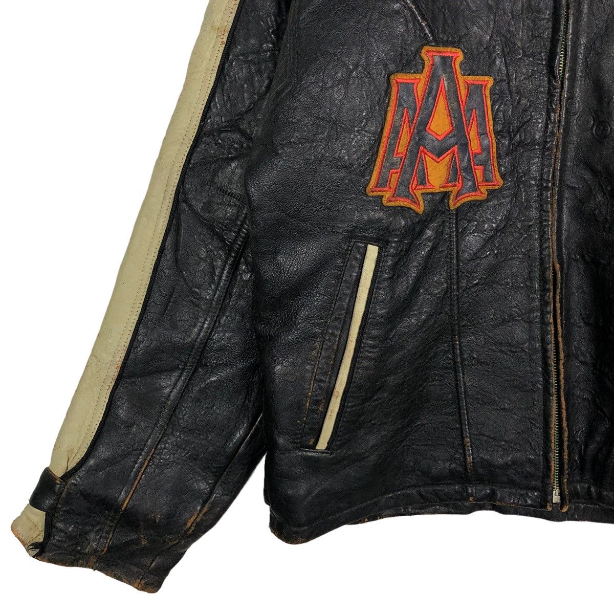 Avirex 🔥80’s Vintage Avirex Leather Varsity Jacket Size US S / EU 44-46 / 1 - 3 Thumbnail