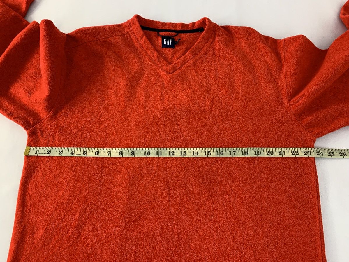 Japanese Brand Hype Japanese Brand Red Fleece Sweater V Neck Plain Design Size US L / EU 52-54 / 3 - 9 Thumbnail