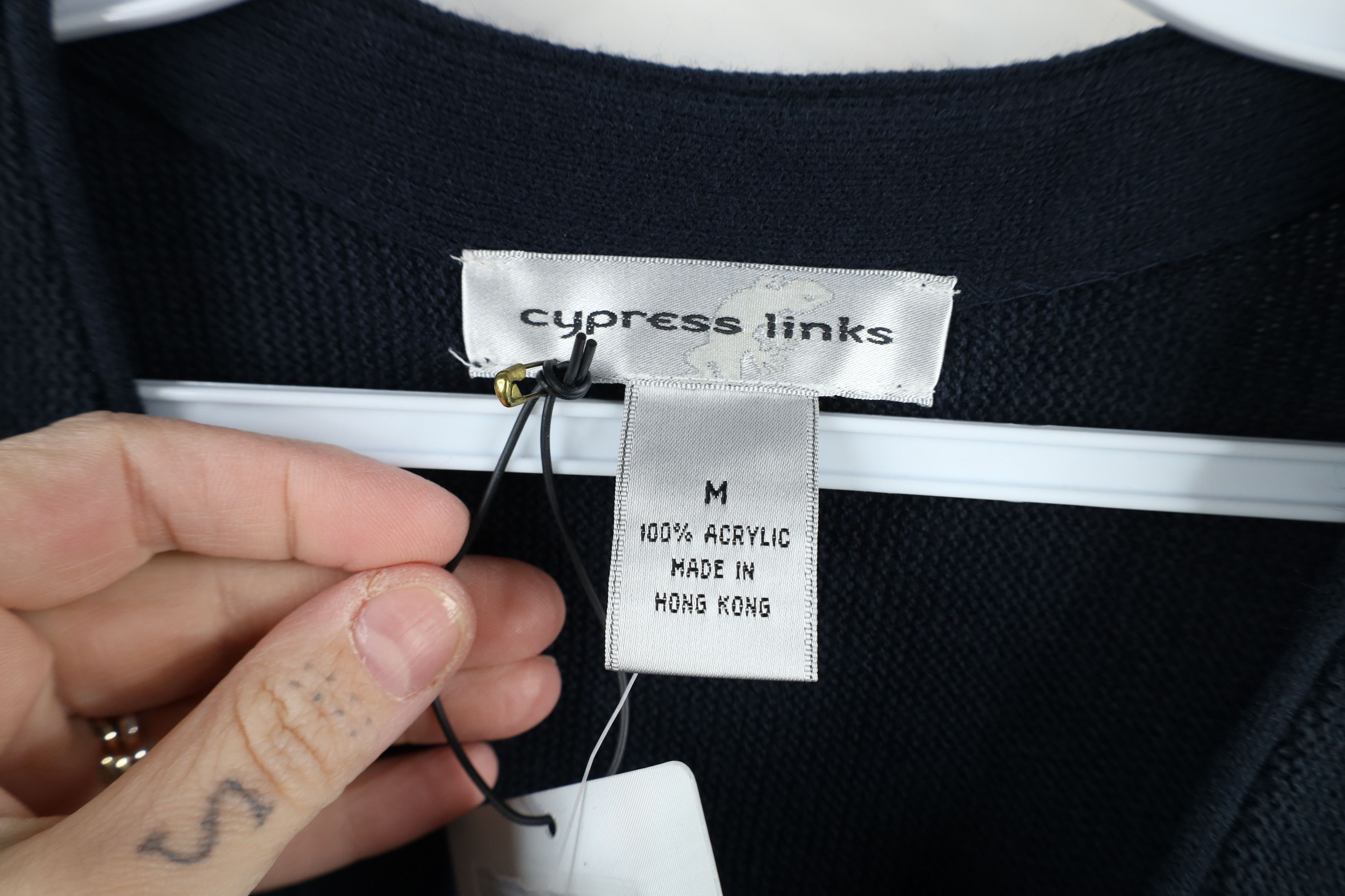 Vintage Deadstock Vintage 90s Streetwear Knit Cardigan Sweater Size US M / EU 48-50 / 2 - 6 Thumbnail
