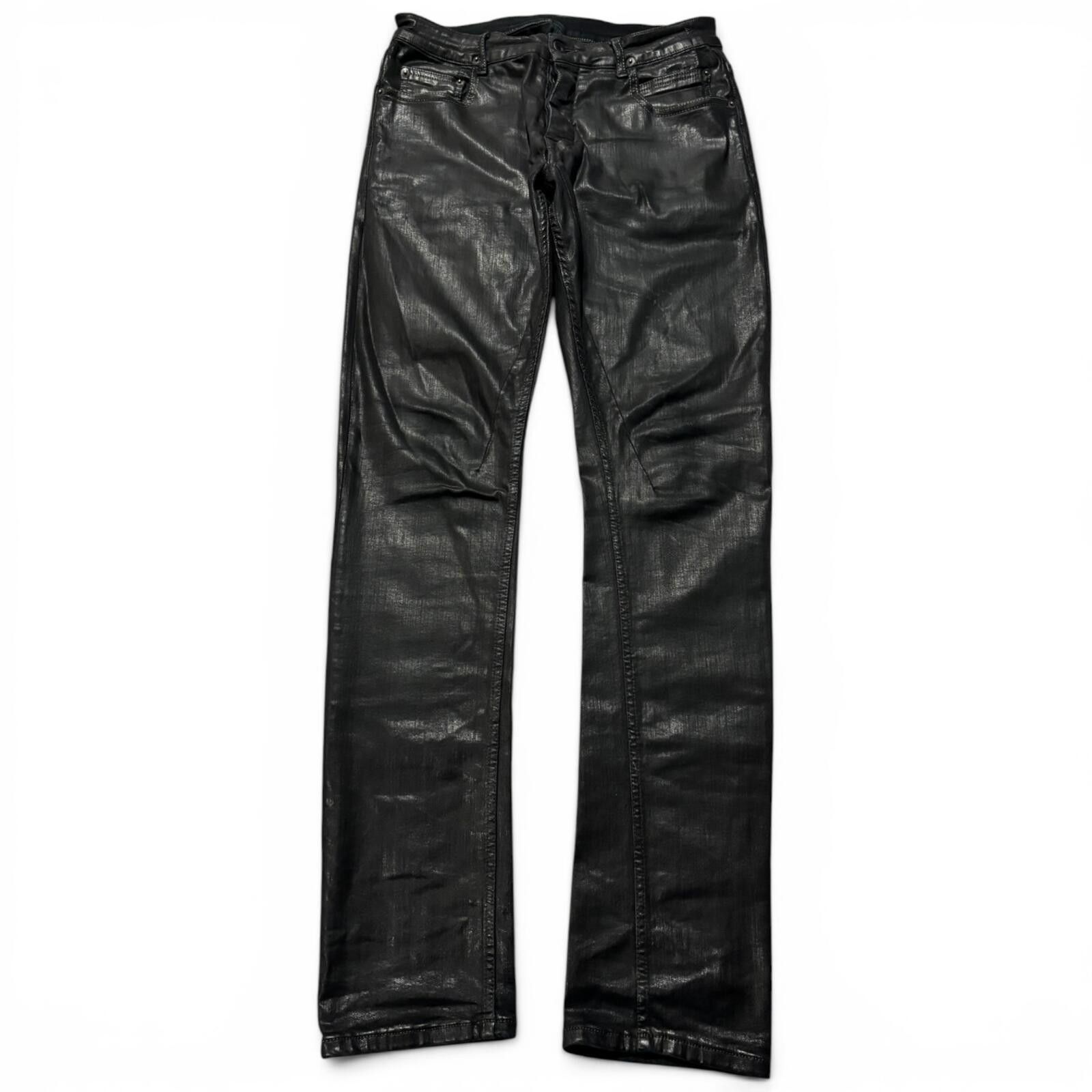 Rick Owens DRKSHDW SS17 Black Wax Detroit Cut Denim