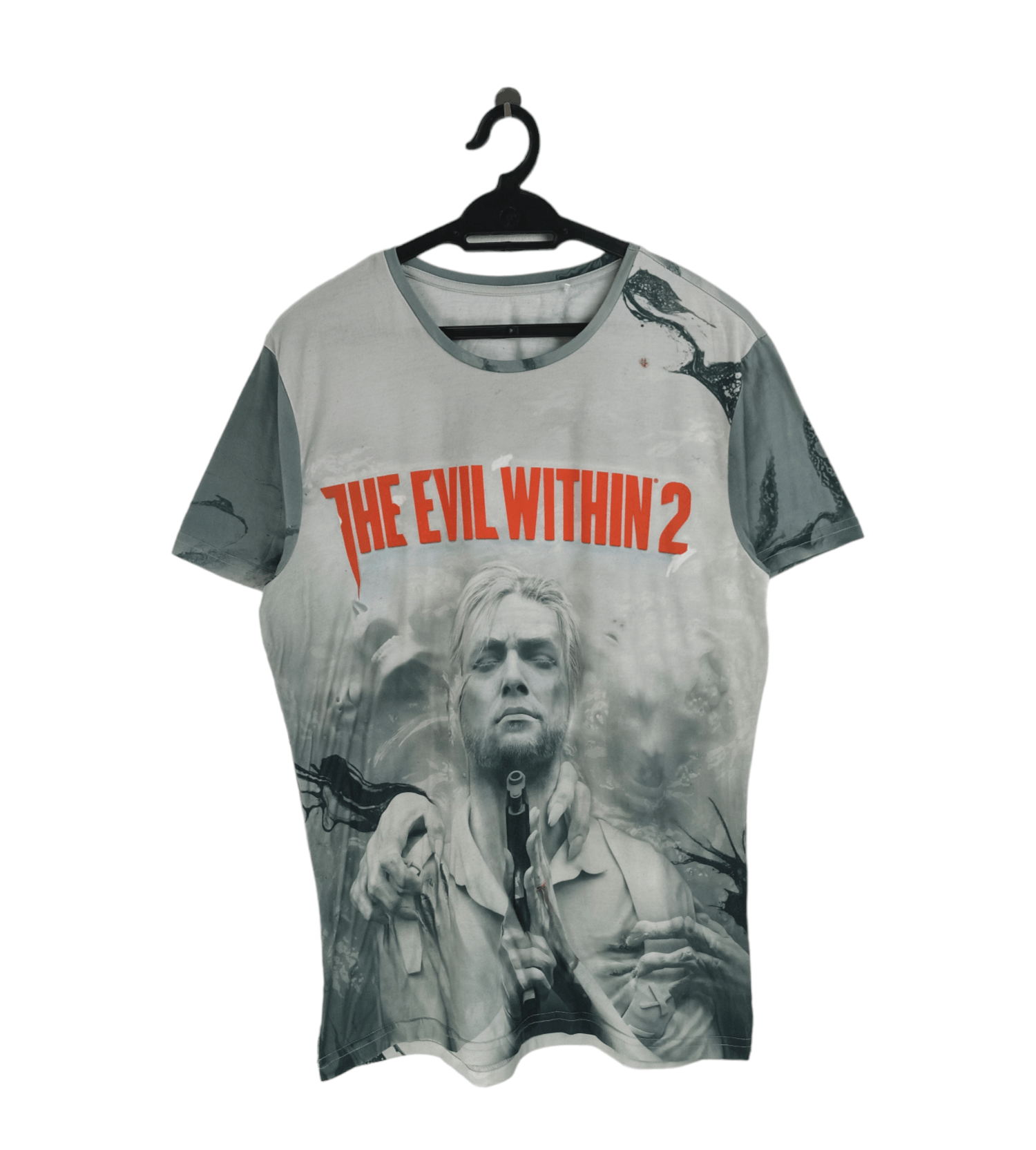 Playstation THE EVIL WITHIN 2 GAME PROMO TS elden ring halo call of duty Size US M / EU 48-50 / 2 - 1 Thumbnail