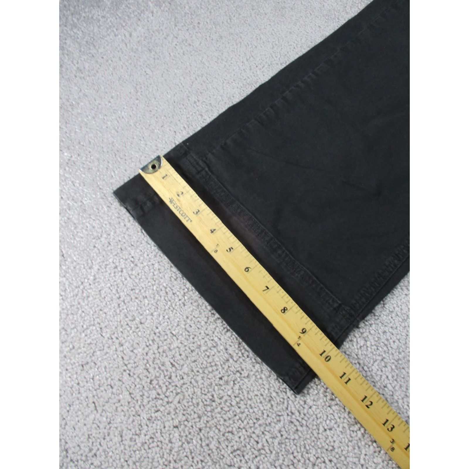 Everlane VINTAGE Everlane Pants Womens Regular 2 Black Cropped Wide-Leg Chino Lightweight Cotton Size 26" / US 2 / IT 38 - 6 Thumbnail