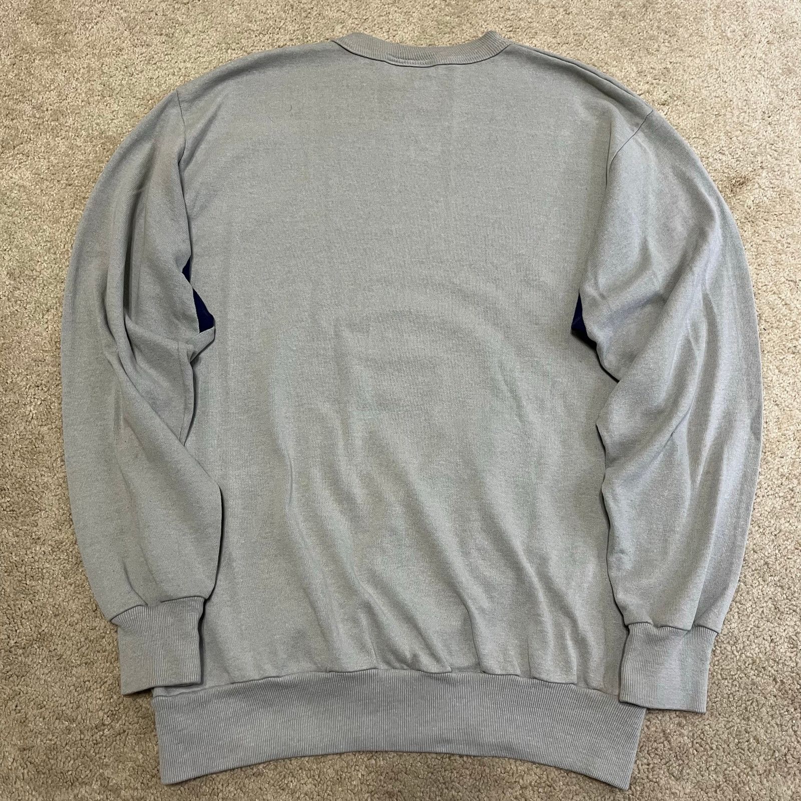 Russell Athletic Vintage 80s Russell Athletic USA Gray Navy Accent Crewneck Size US L / EU 52-54 / 3 - 2 Thumbnail