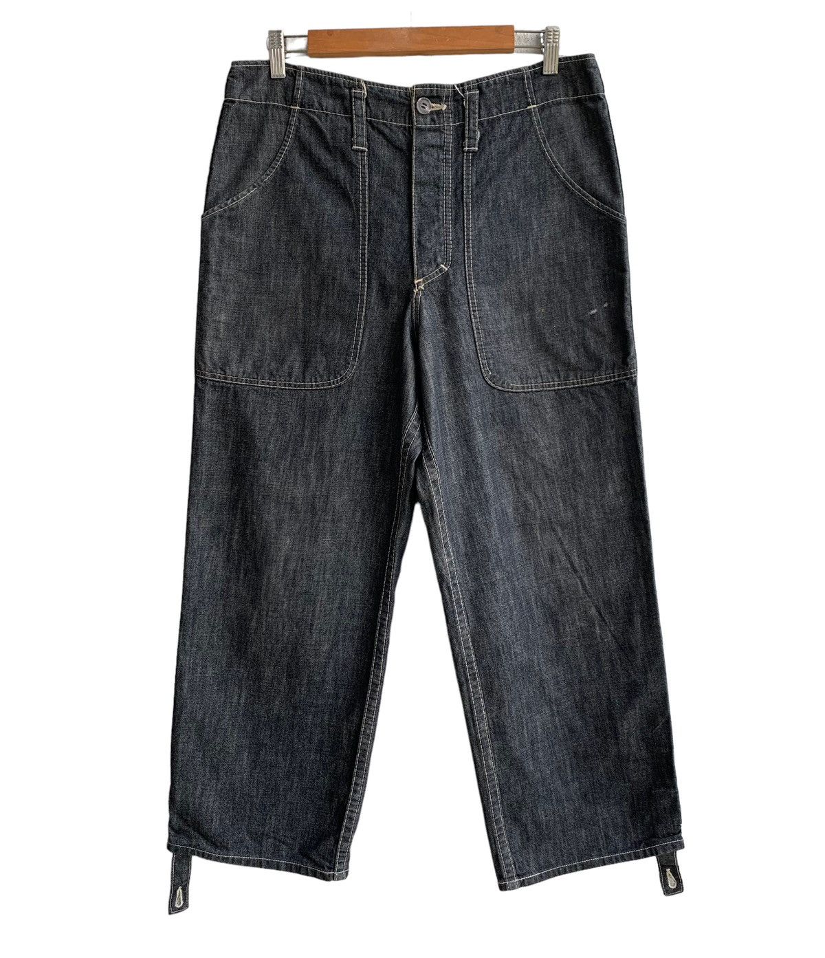 Needles 🔥Vintage Nepenthes Baker Wide Leg jeans Size US 32 / EU 48 - 2 Thumbnail