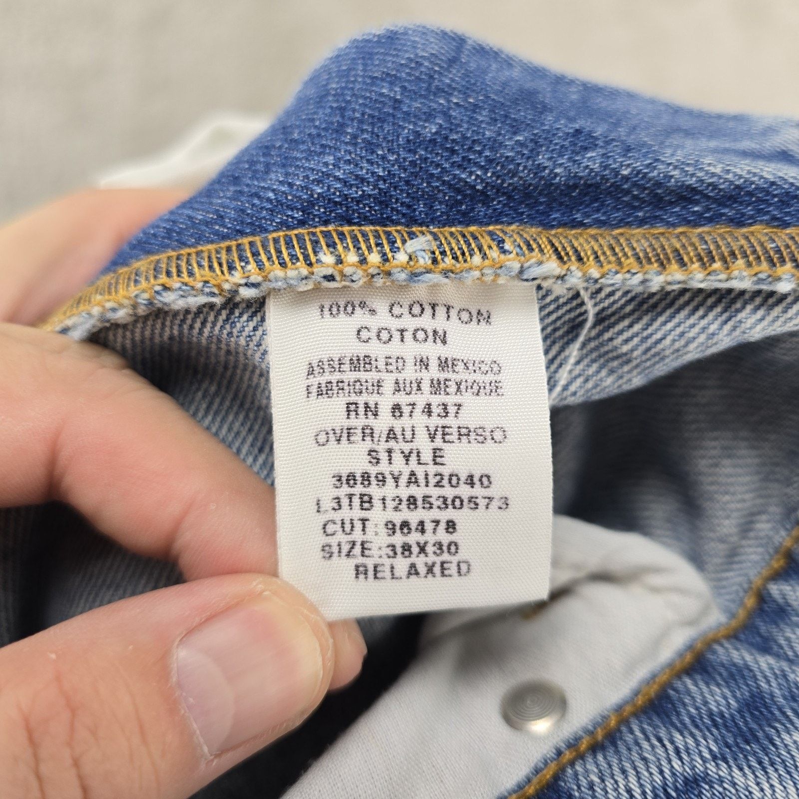 Polo Ralph Lauren Vtg Polo Jeans Company Ralph Lauren Mens 38x30 (Fits 37x29) Size US 38 / EU 54 - 6 Thumbnail