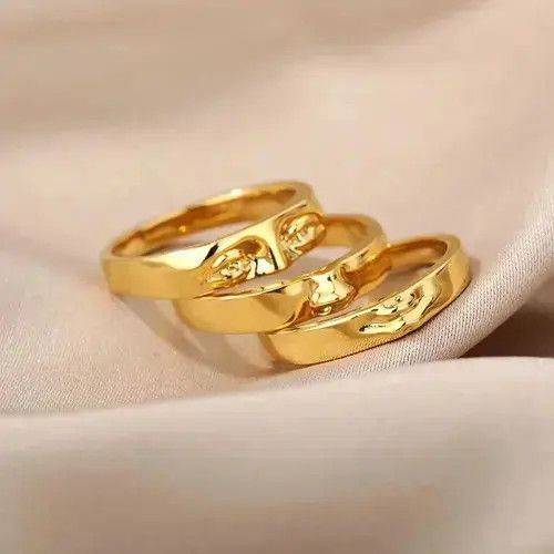 Other Aesthetic Vintage Eye Gold Rings Size ONE SIZE - 3 Thumbnail
