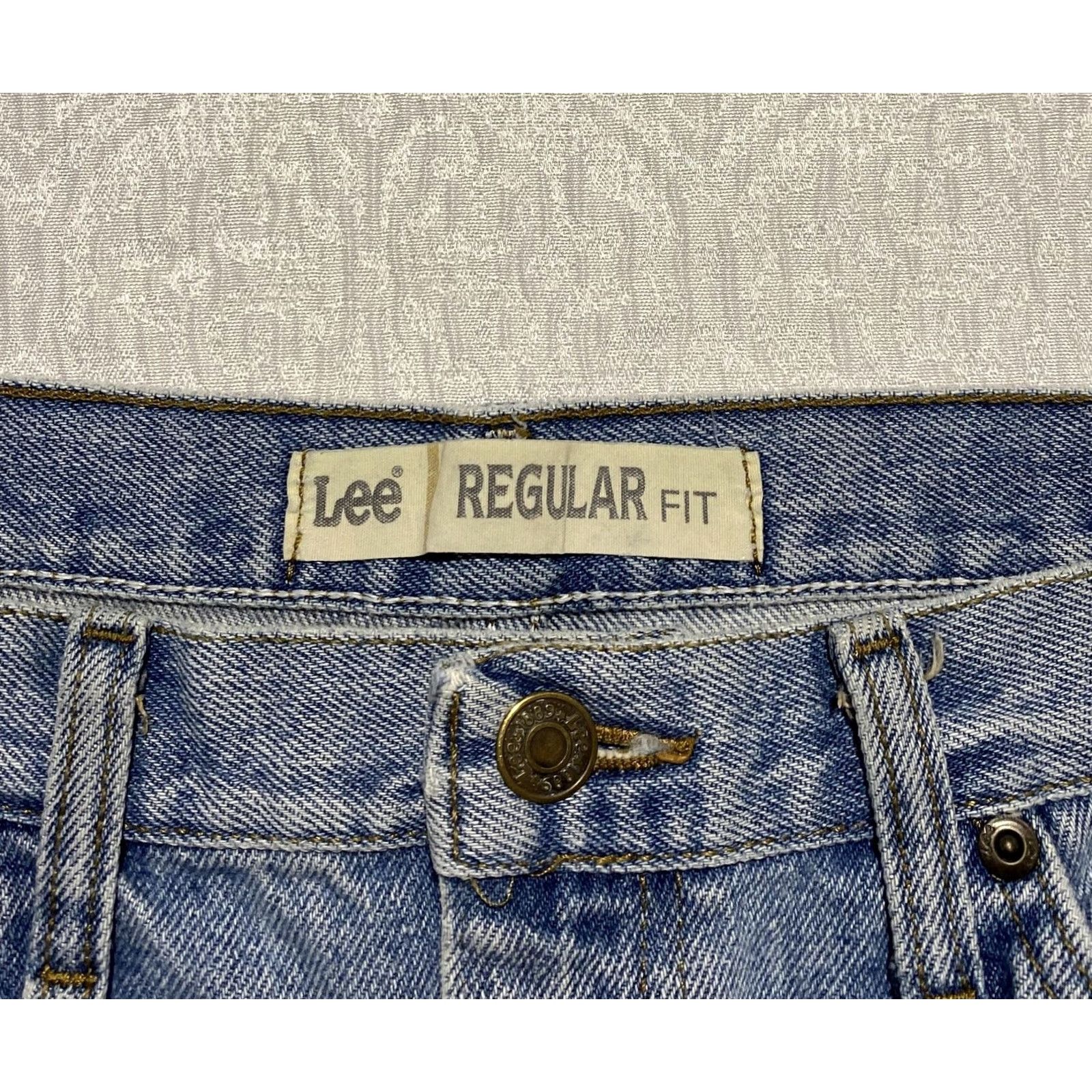 Lee Lee Jeans Mens Regular Fit Straight Leg Denim Casual Pants 36x30 Blue 5-Pocket Logo Classic Slim? (Correction: keep accurate) Size US 36 / EU 52 - 5 Thumbnail