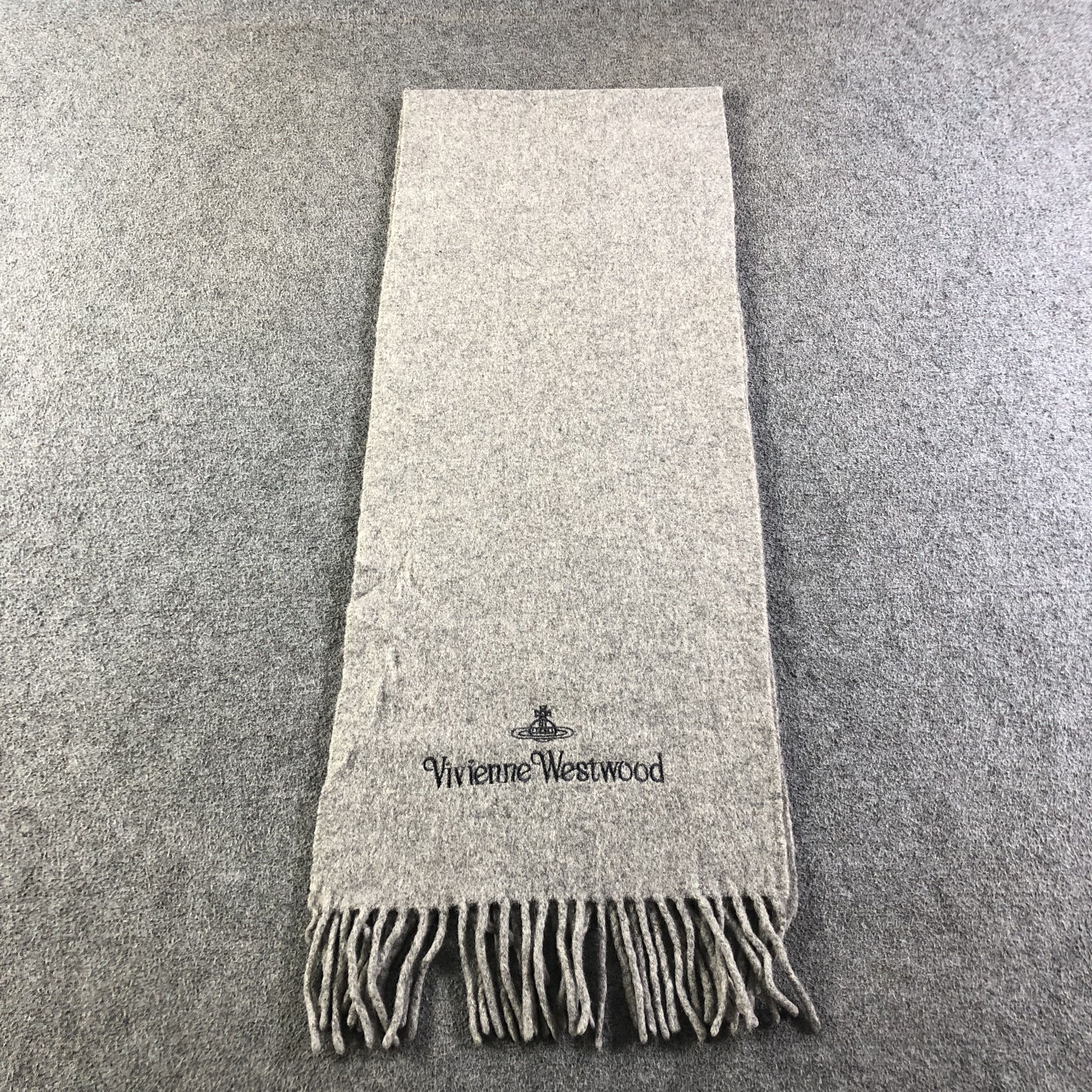 Vivienne Westwood Vivienne Westwood Plain Wool Scarf Muffler V1839 Size ONE SIZE - 1 Thumbnail