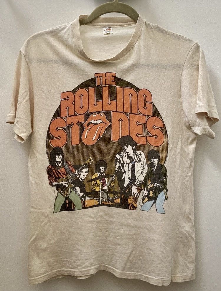 The Rolling Stones RARE VINTAGE THE ROLLING STONES 80s TSHIRT MADE USA Size US M / EU 48-50 / 2 - 2 Thumbnail