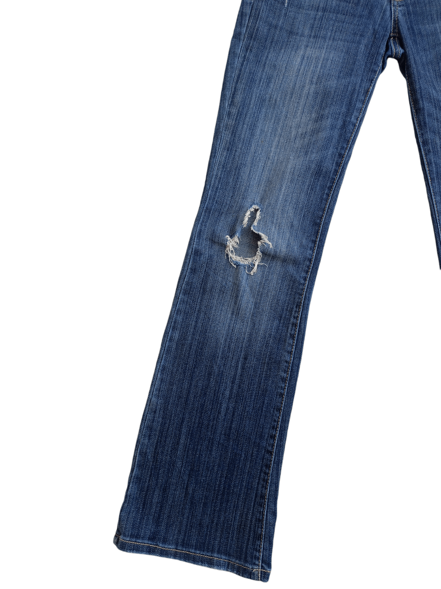 Forever 21 × Vintage XXL FOREVER 21 Boot Cut Distressed Vintage Streetwear Jeans Size 27" / US 4 / IT 40 - 5 Thumbnail