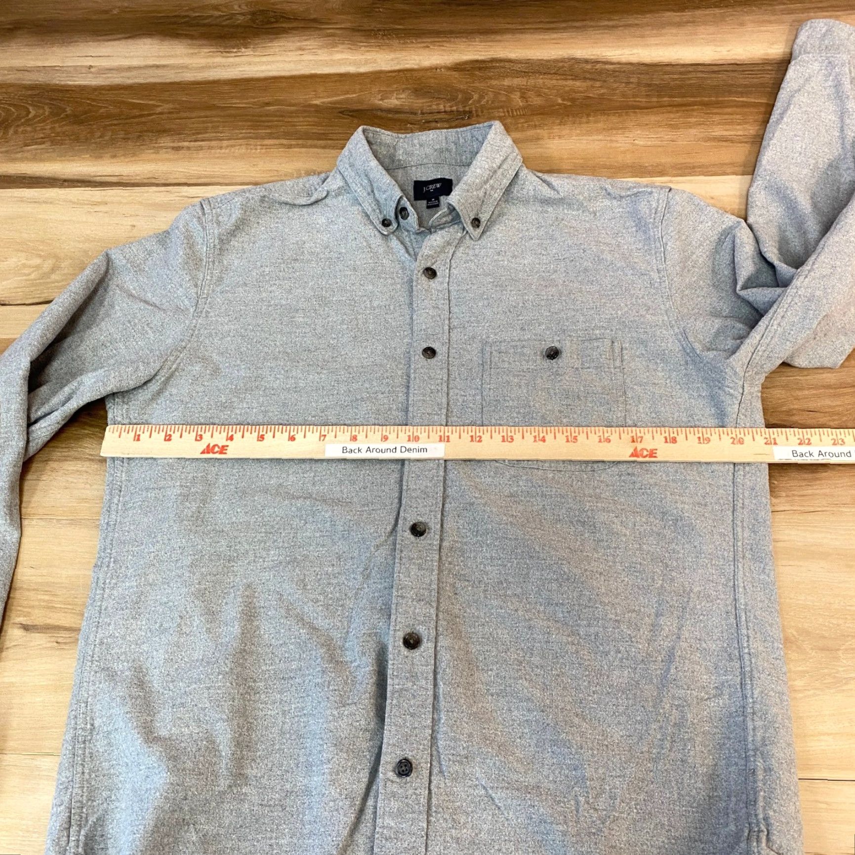 J.Crew J.Crew Shirt Mens M Flannel Button-Down Elbow Patches Gray 42 Chest Preppy Classic Workwear Casual Business Modern Colture? Size US M / EU 48-50 / 2 - 7 Thumbnail