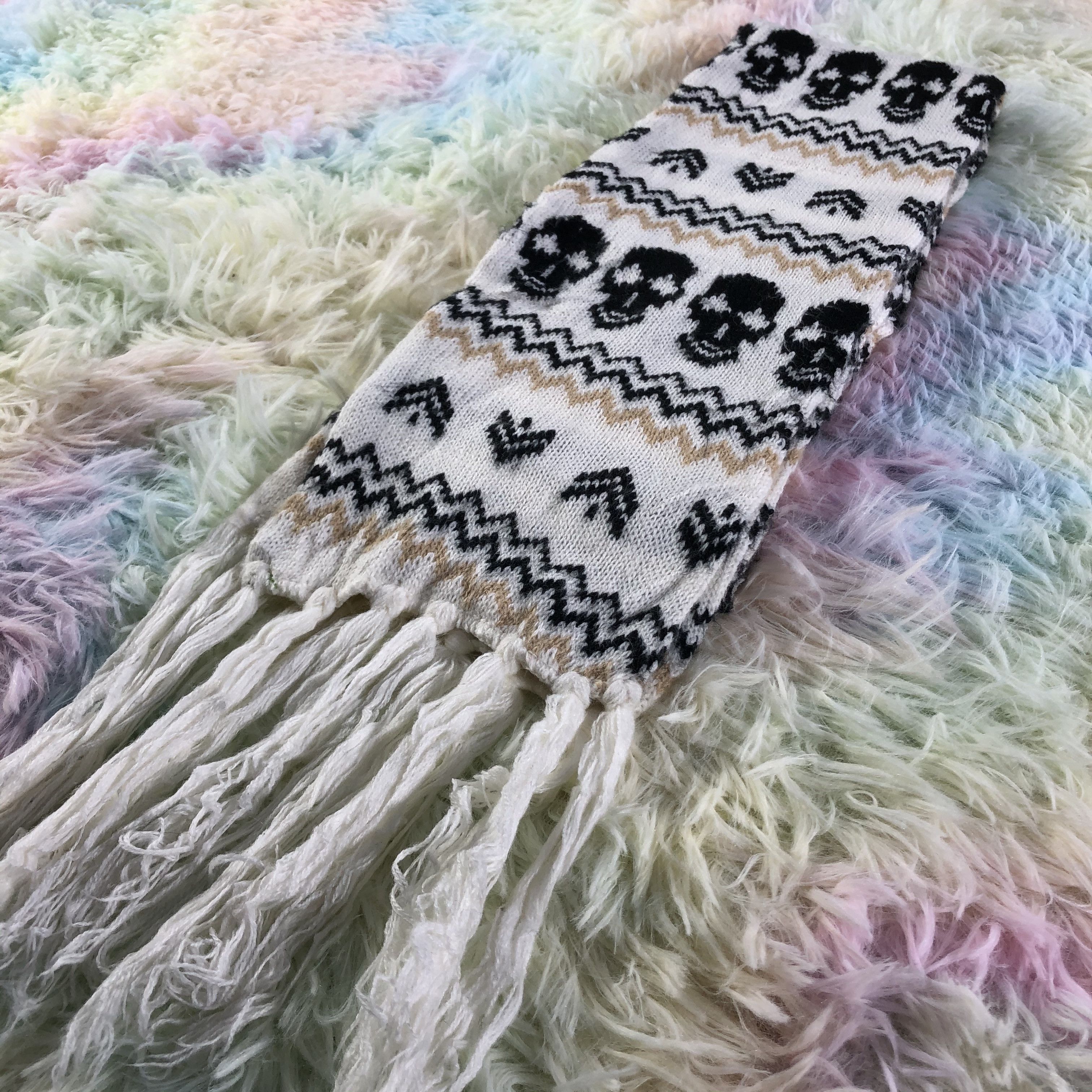 Vintage Skull Scarf / Muffler / Neckwear - KM383 Size ONE SIZE - 3 Thumbnail