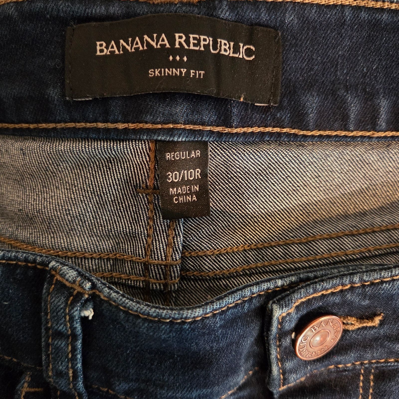 Banana Republic Banana Republic Navy Blue Jeans - Size 30/10R - Excellent Size 30" / US 8 / IT 44 - 5 Thumbnail