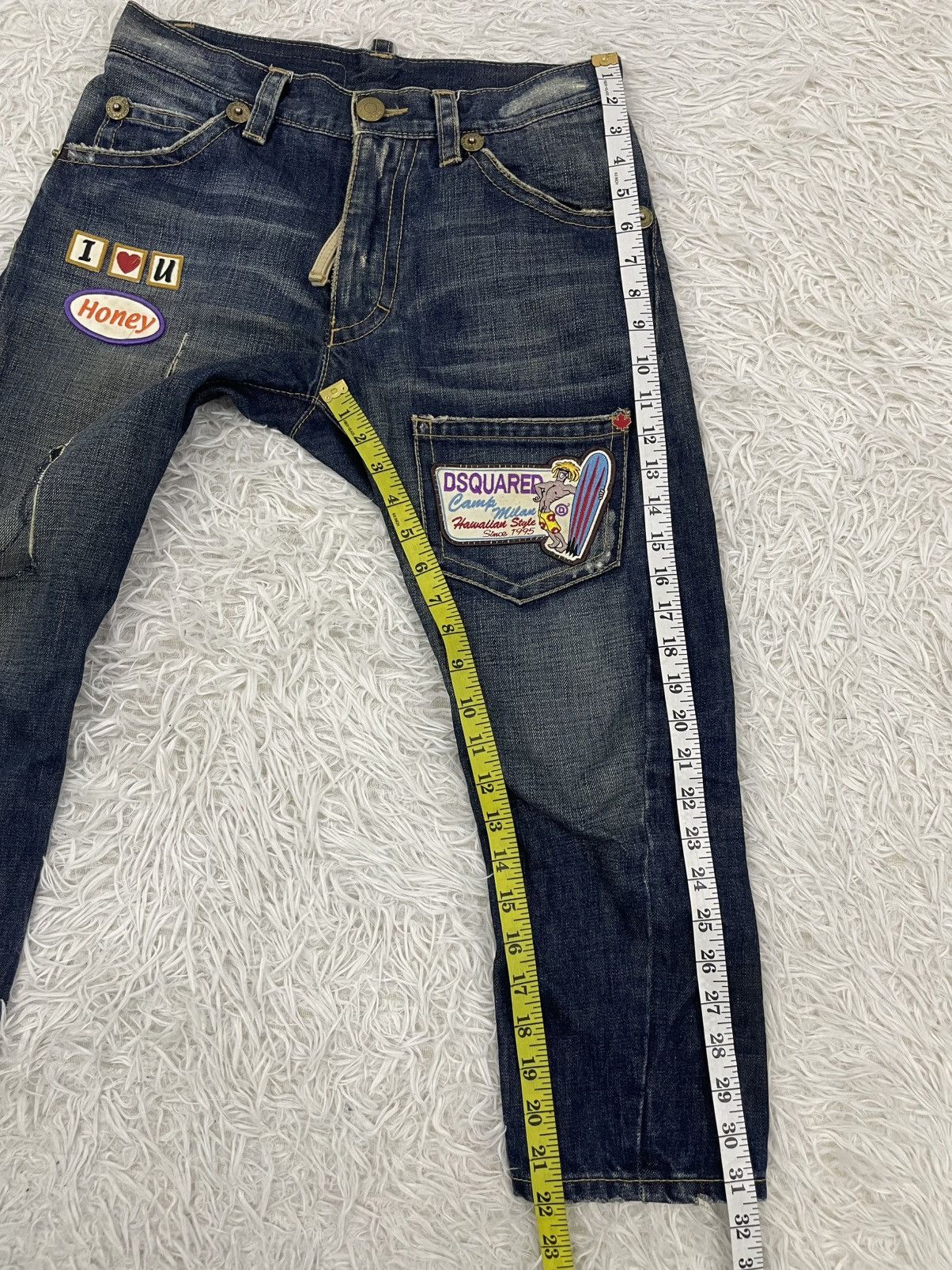 Dsquared2 Distress Dsquared2 3Q/Short Jeans Pant Made in Italy Size US 31 - 14 Thumbnail