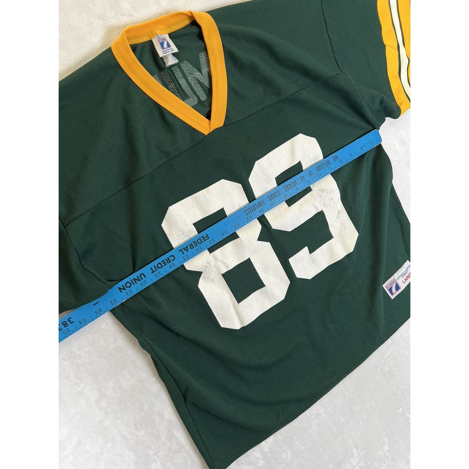 Logo 7 Vintage Green Bay Packers Jersey Size Large Mark Chmura #89 Size US L / EU 52-54 / 3 - 6 Thumbnail