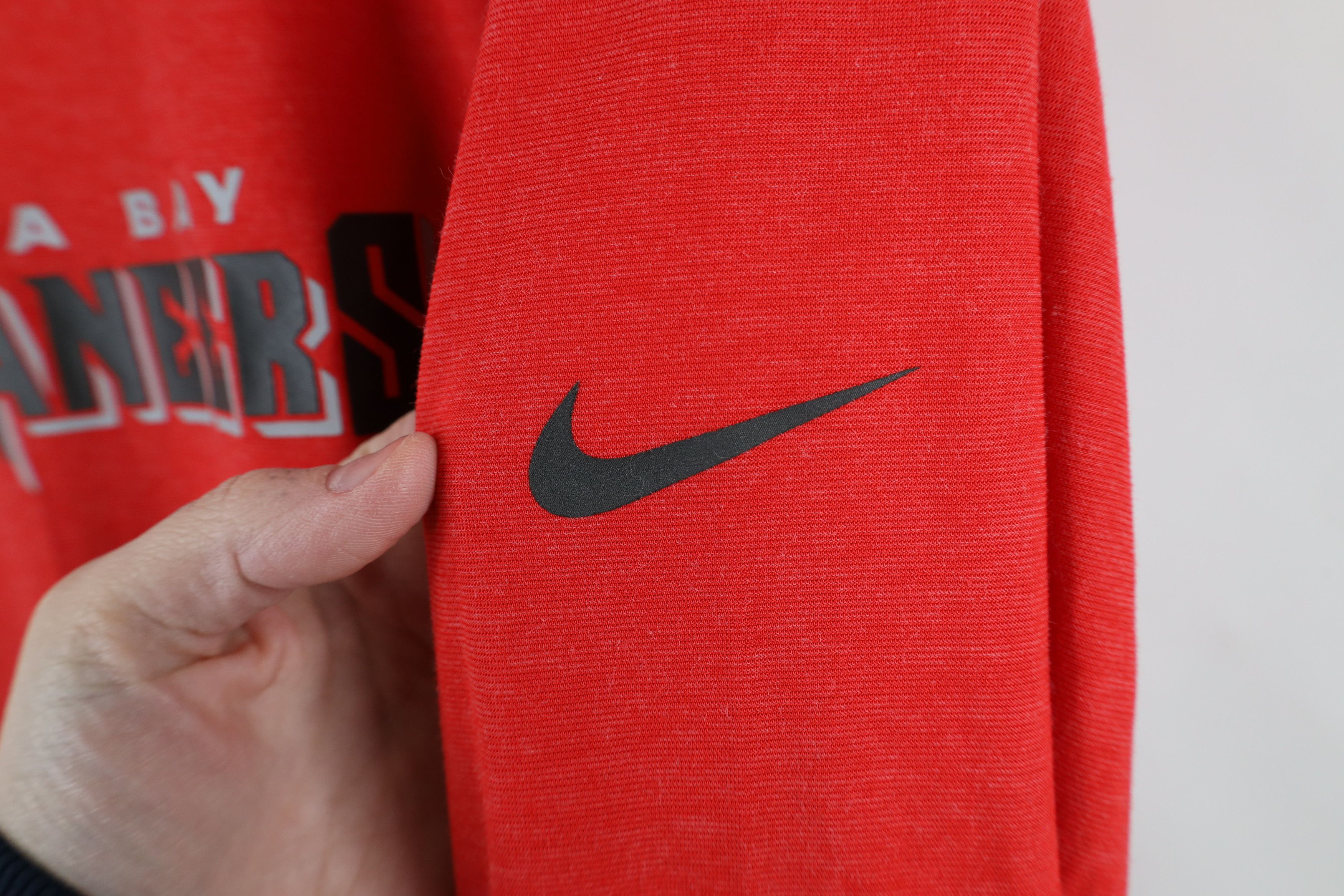 Nike × Vintage Nike On Field Buccaneers Football Long Sleeve T-Shirt Red Size US XXL / EU 58 / 5 - 4 Thumbnail