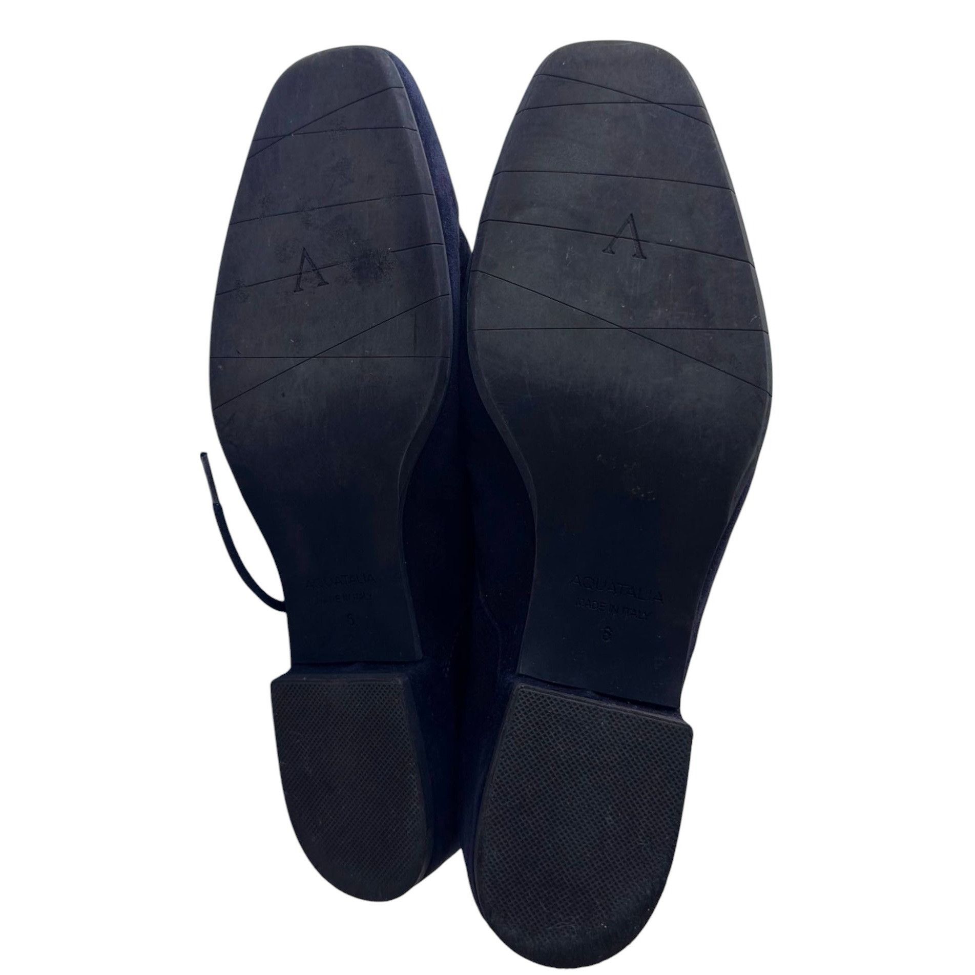 Aquatalia × Vintage Aquatalia Blue Suede Chukka Boots Lace Up Ladies 6 Italy Size US 6 / IT 36 - 7 Thumbnail