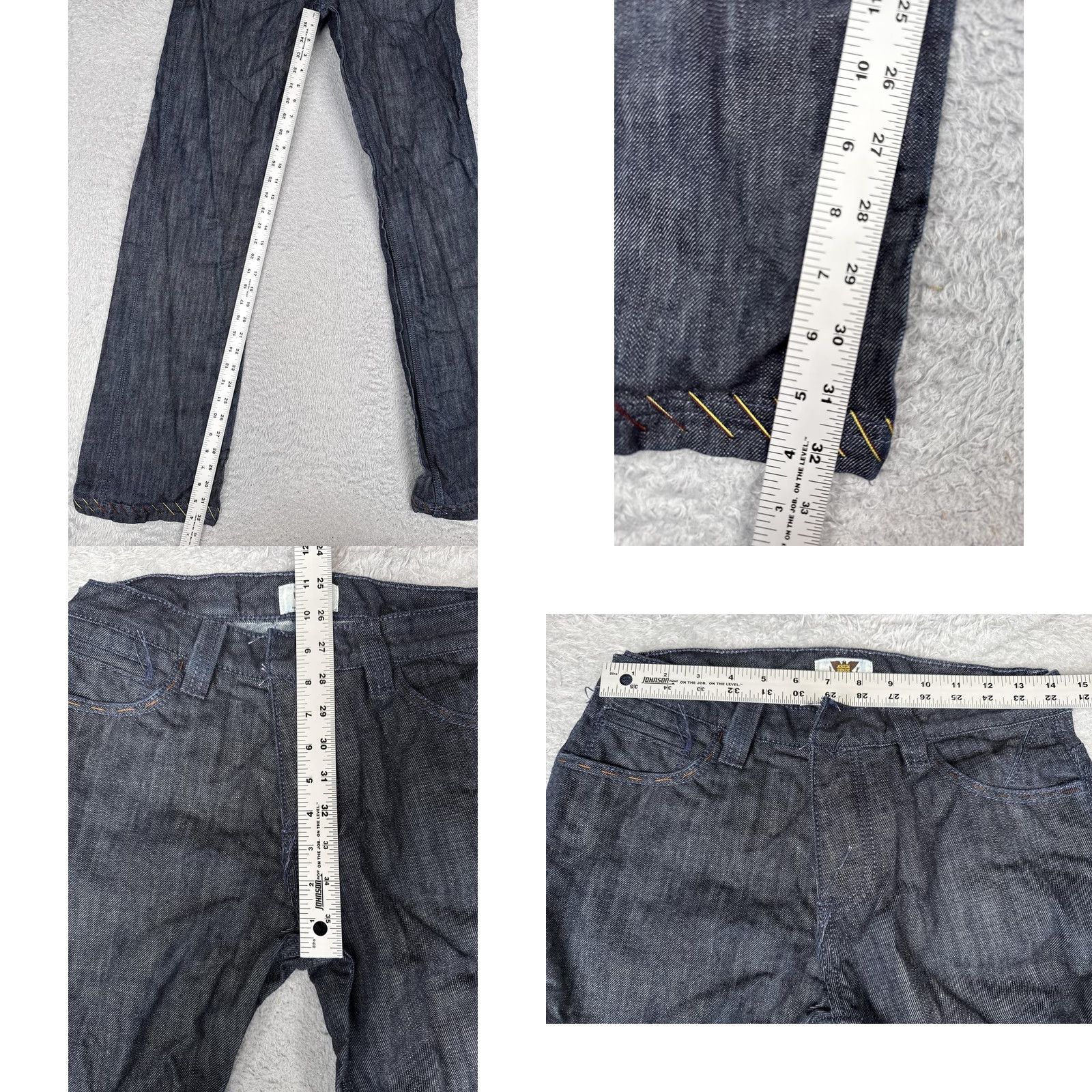 Denime Antik Denim Womens Jeans Skinny Dark Blue Wash 30 Pants Embroidered 30x33 Regular Rise Southwestern Style Denim Jeans Womens Size 30" / US 8 / IT 44 - 8 Thumbnail
