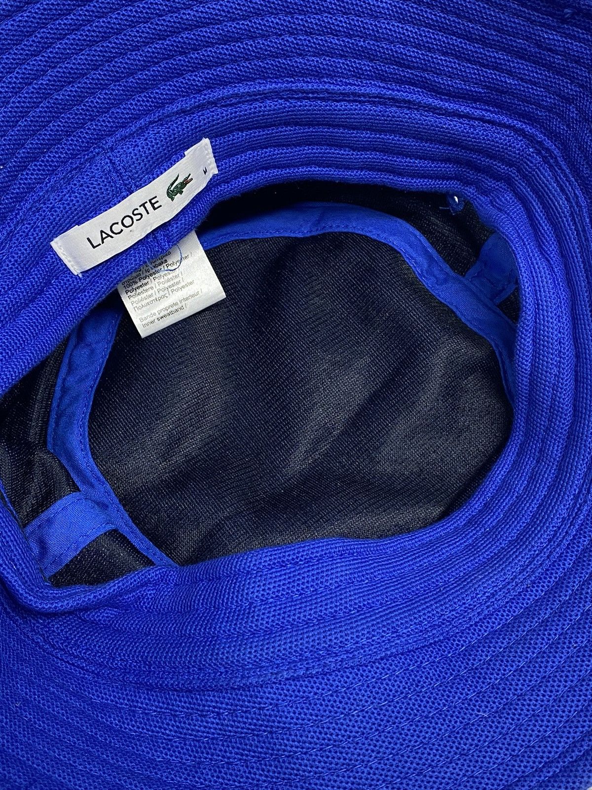 Lacoste 🔥 Y2K LACOSTE BLUE BUCKET HAT GORP TECH SUMMER VIBES Size ONE SIZE - 6 Thumbnail