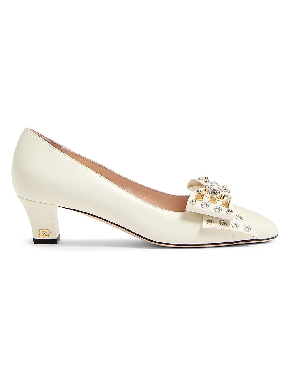 os11x0126 Bowow 45mm Pumps in Ivory