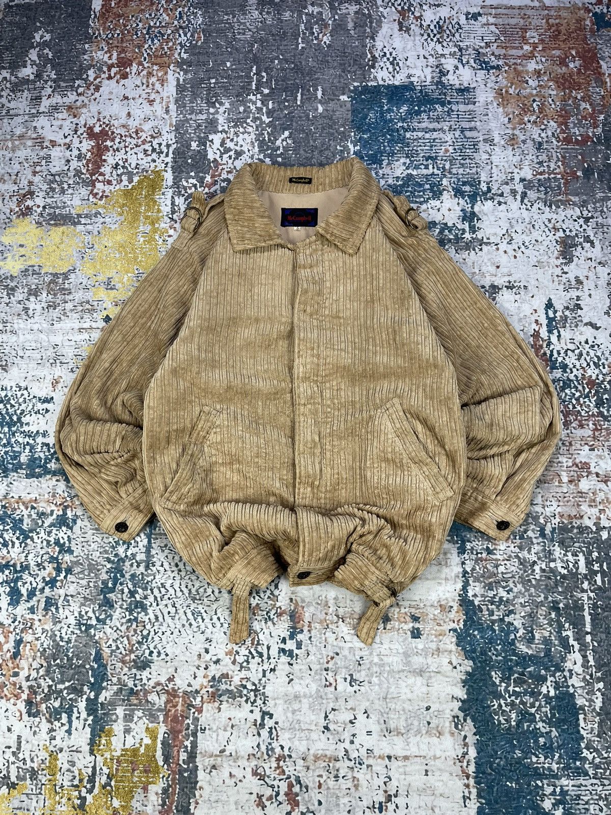 Vintage Vtg Mc Campbell Deep Line Corduroy Jacket Size US S / EU 44-46 / 1 - 1 Thumbnail
