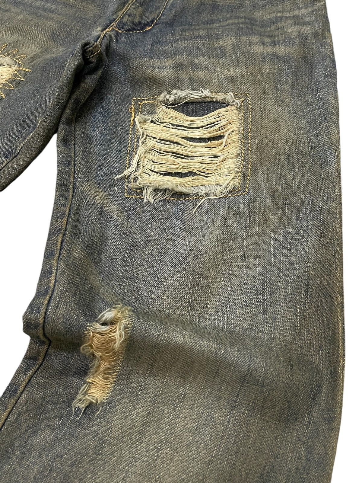 Hysteric Glamour × Japanese Brand × No Future No Future Japanese Punk Mud Wash Distressed Jeans Size US 29 - 15 Thumbnail