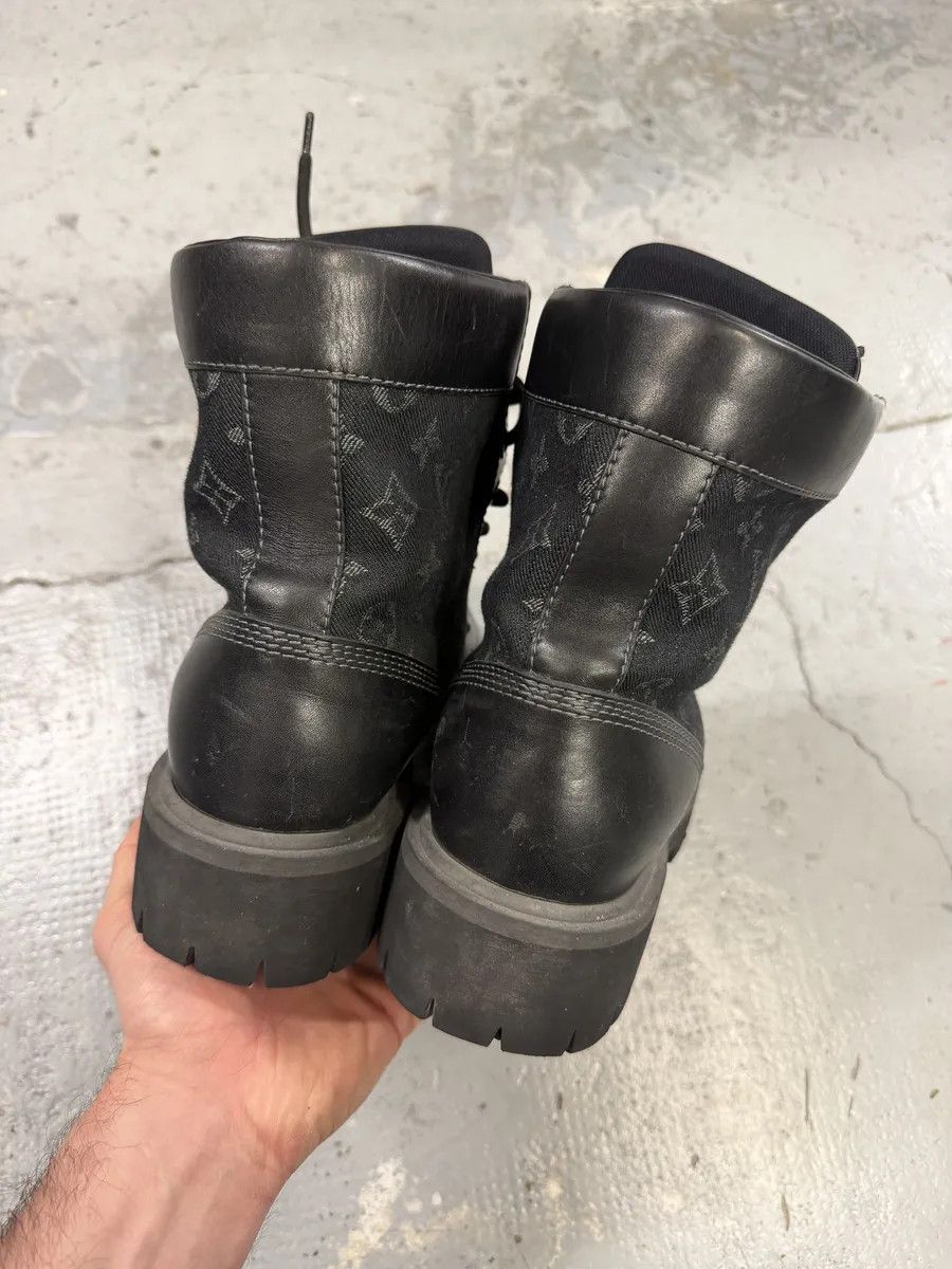 Louis Vuitton Louis Vuitton Black Leather Ranger Combat Boots Size US 10.5 / EU 43-44 - 5 Thumbnail